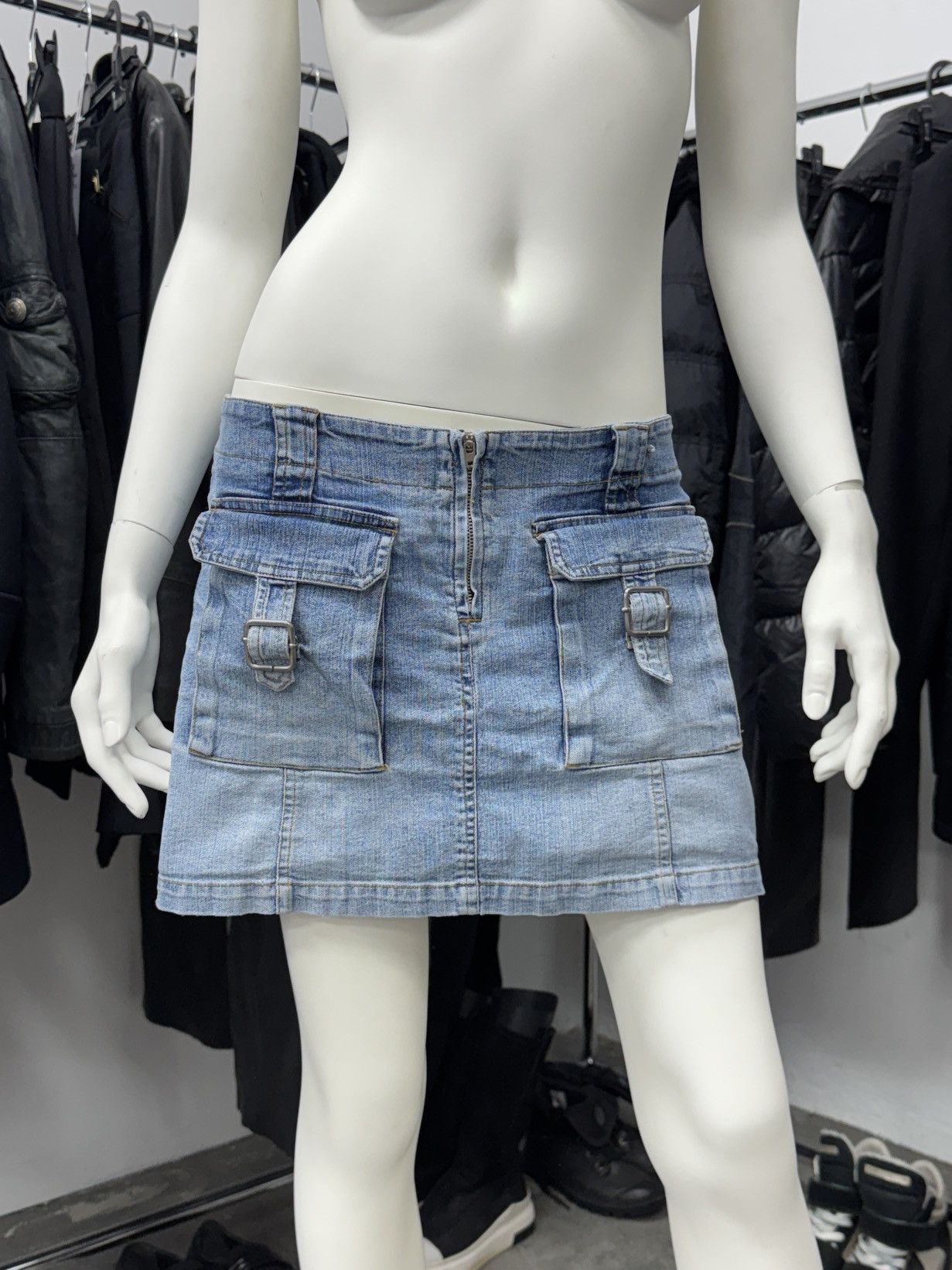 Vintage Vintage Denim y2k Mini Skirt Size 29" - 1 Thumbnail
