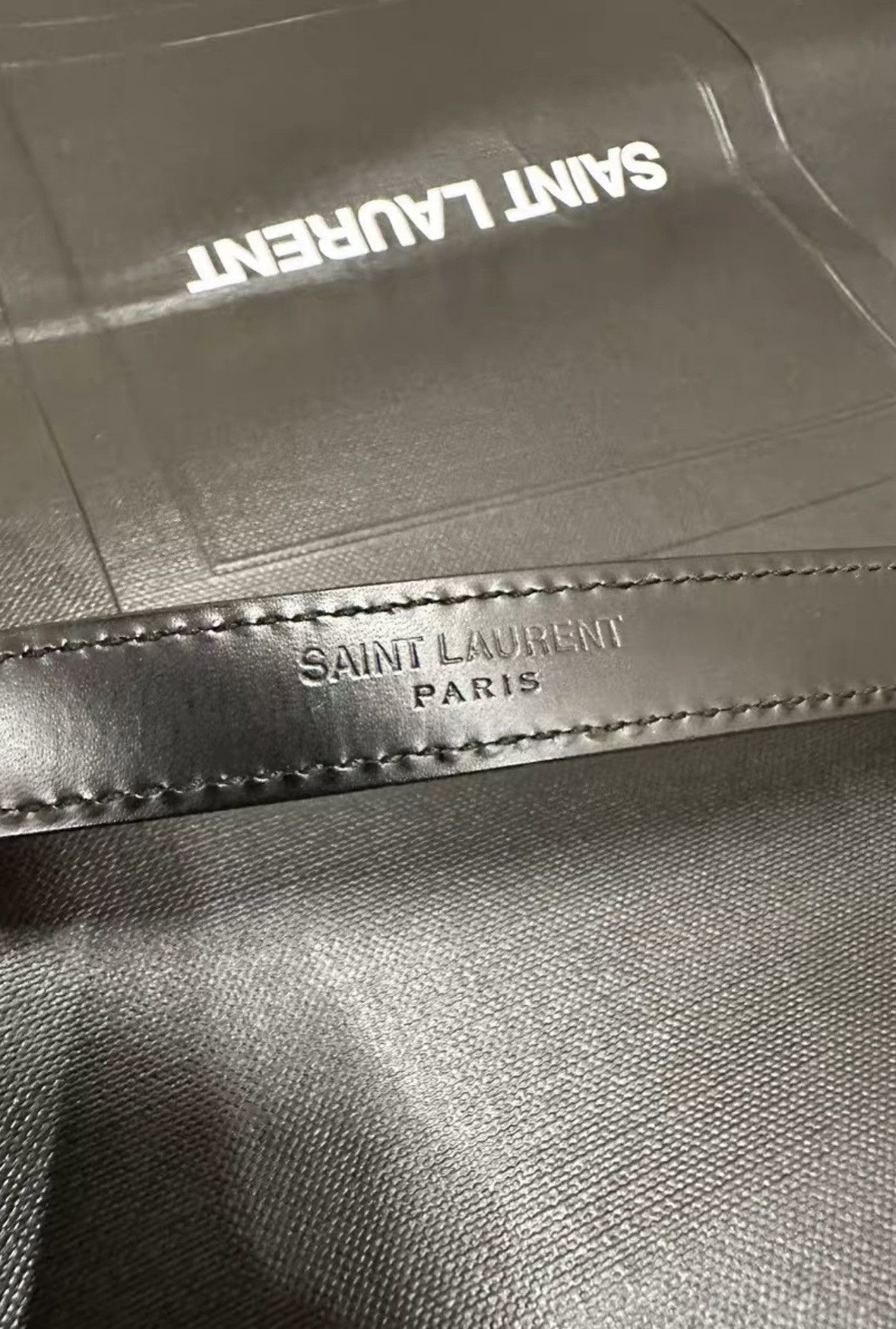 Saint Laurent Paris Saint Laurent SLP Gold Three-Segment Buckle Belt Size ONE SIZE - 5 Thumbnail