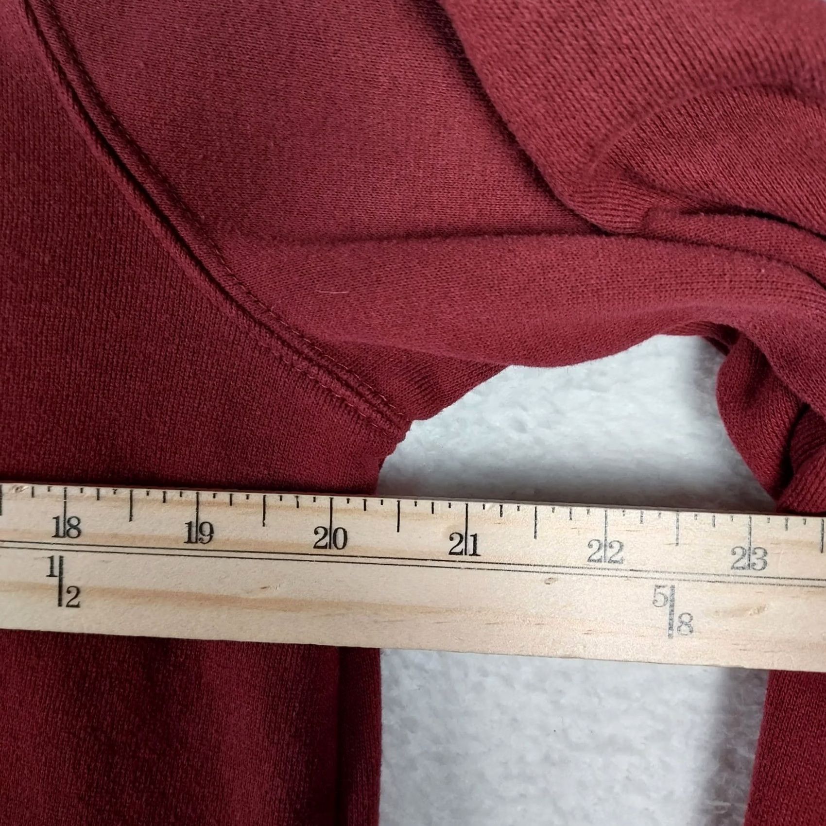 Ariat Ariat REAL Medium Women’s Hoodie Pullover Maroon Fleece Cowgirl Logo Long Sleeve with Hooded Knit Activewear Regular Fit Size M / US 6-8 / IT 42-44 - 7 Thumbnail