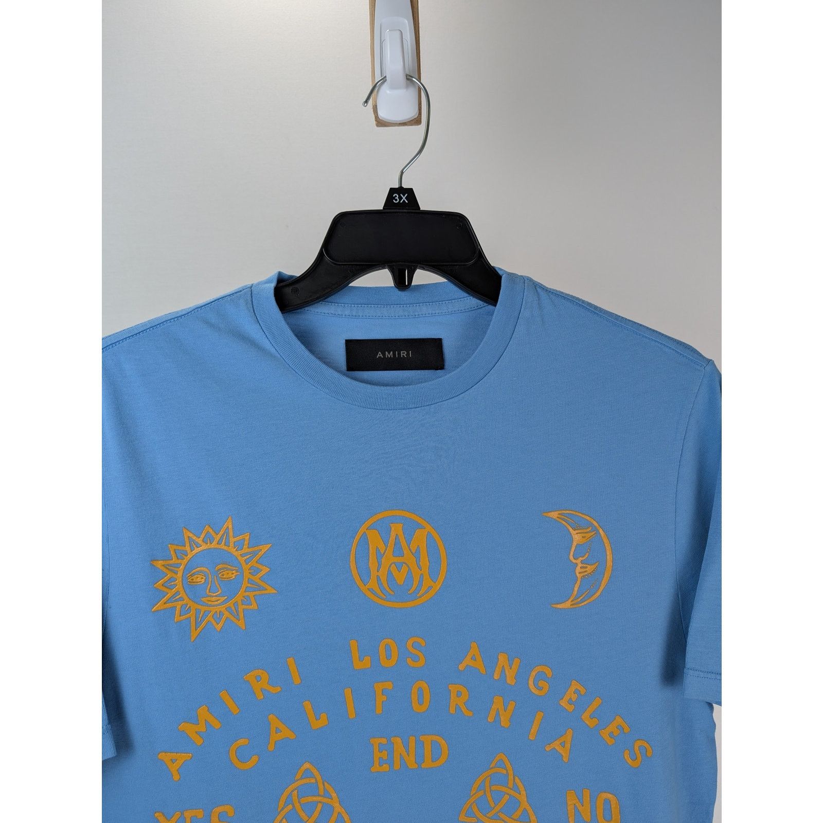 Amiri o1rshd1 Ouija Board Tee T-Shirt in Carolina Blue Size US XL / EU 56 / 4 - 5 Thumbnail