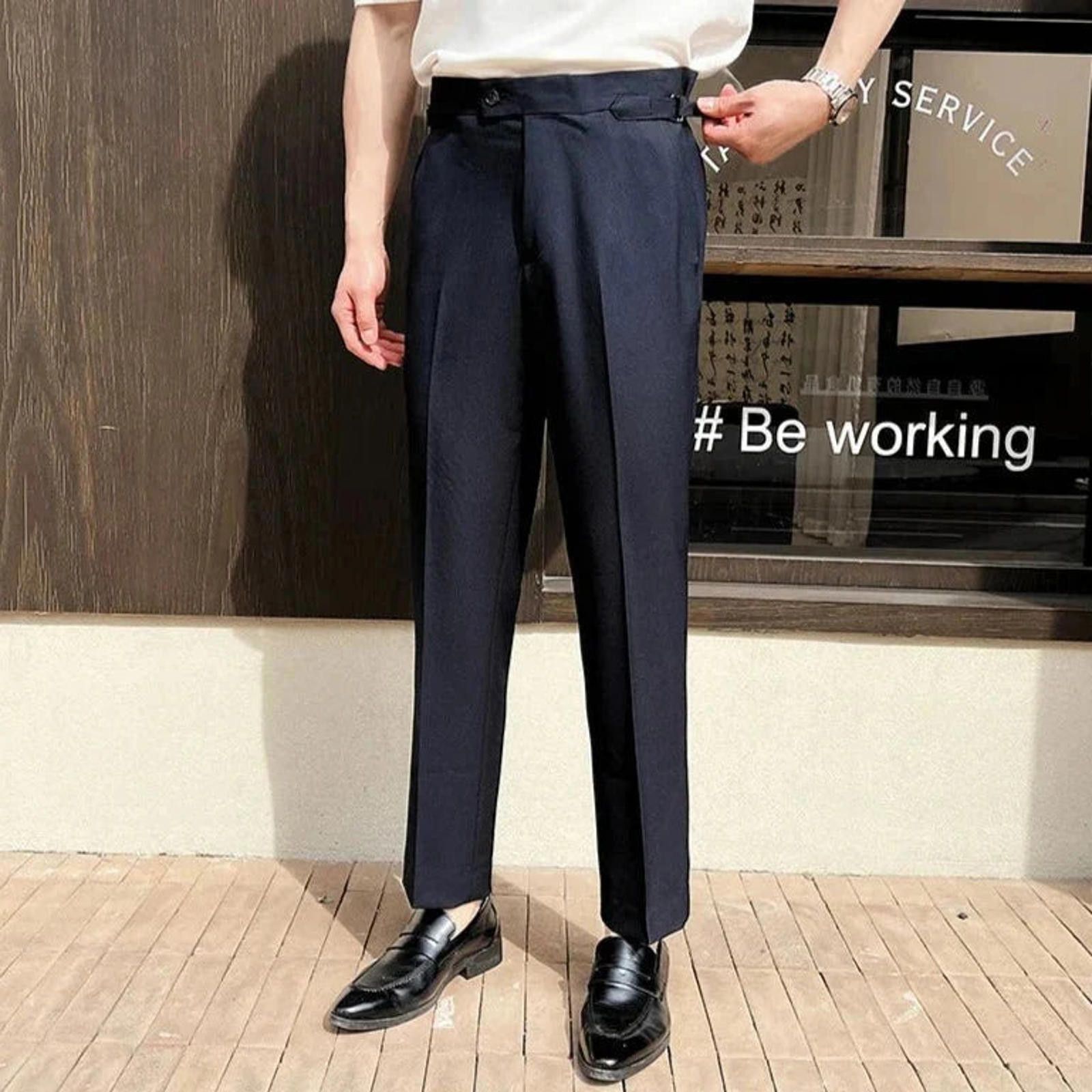 Other Side Buckle Taped Smart Pants Size US 32 / EU 48 - 2 Thumbnail