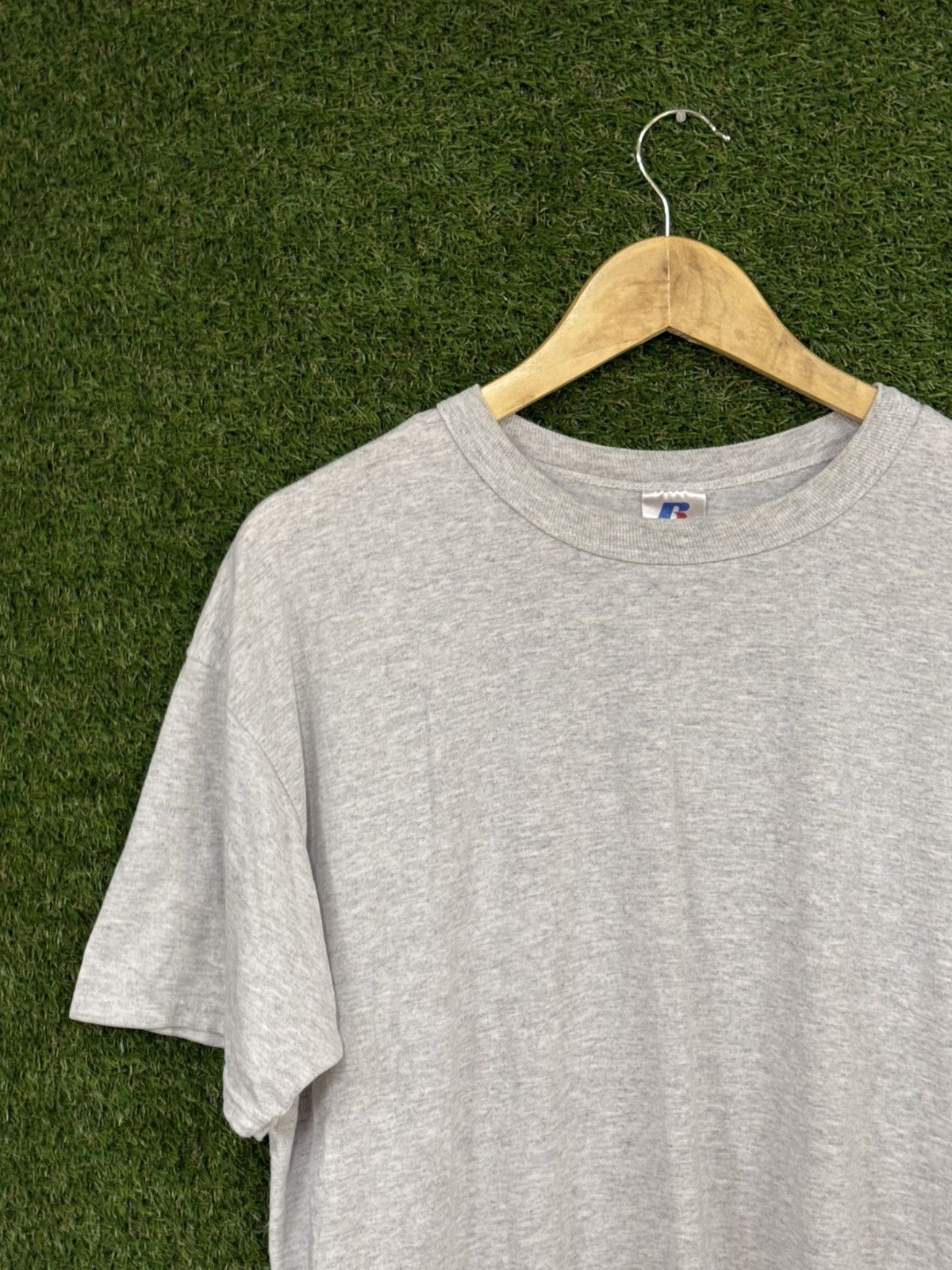 Russell Athletic BLANK Russell Athletic Grey Heavyweight Vintage Tee Size US L / EU 52-54 / 3 - 4 Thumbnail