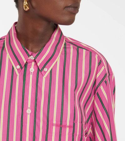 Balenciaga o1s1wg111124 BB Corp Twisted Swing Shirt in Multicolor Size XXS / US 00 / IT 34 - 4 Thumbnail