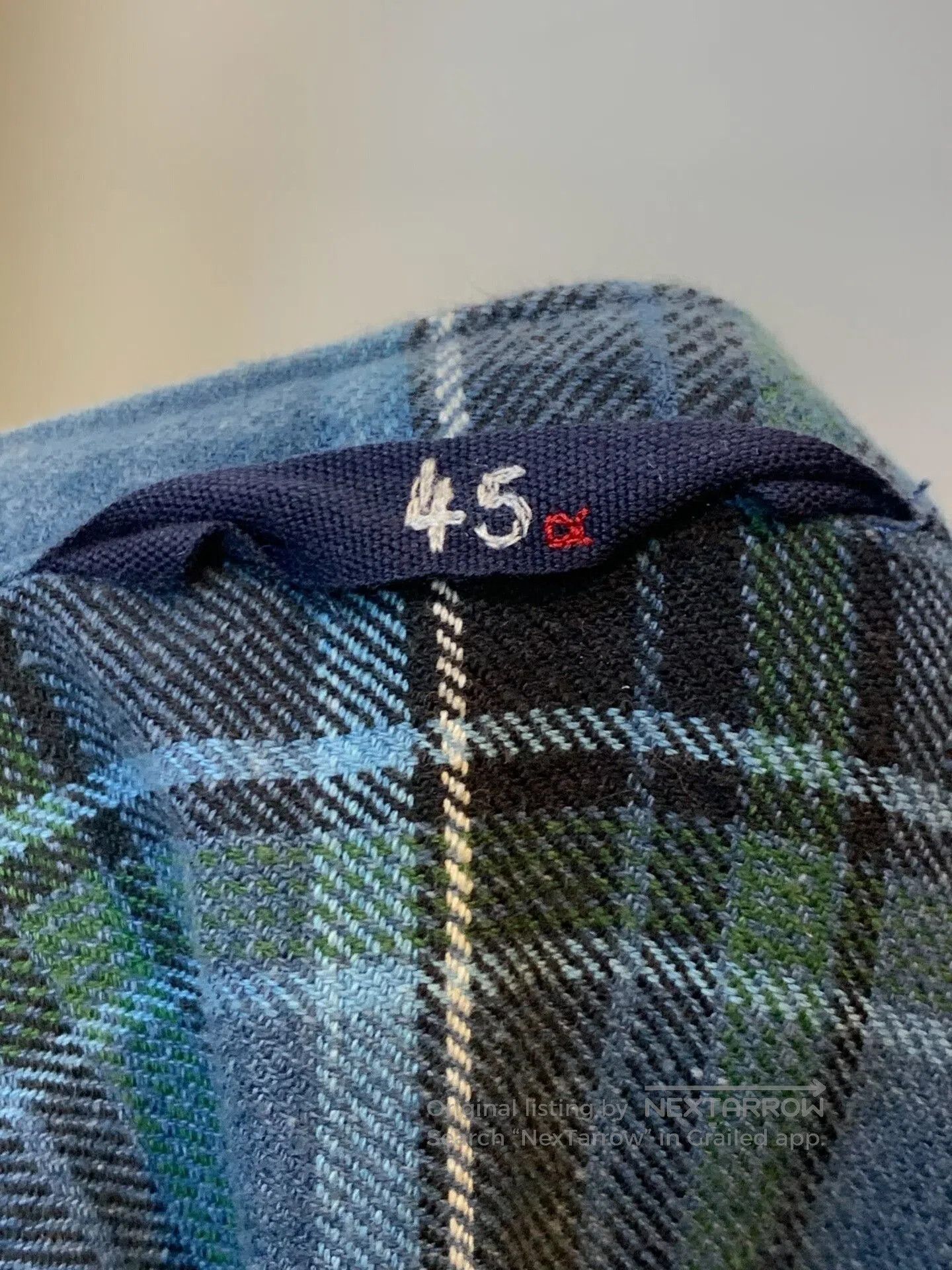 45rpm 45RPM Plaid Ruffle Sleeve Shirt. Size M / US 6-8 / IT 42-44 - 6 Thumbnail