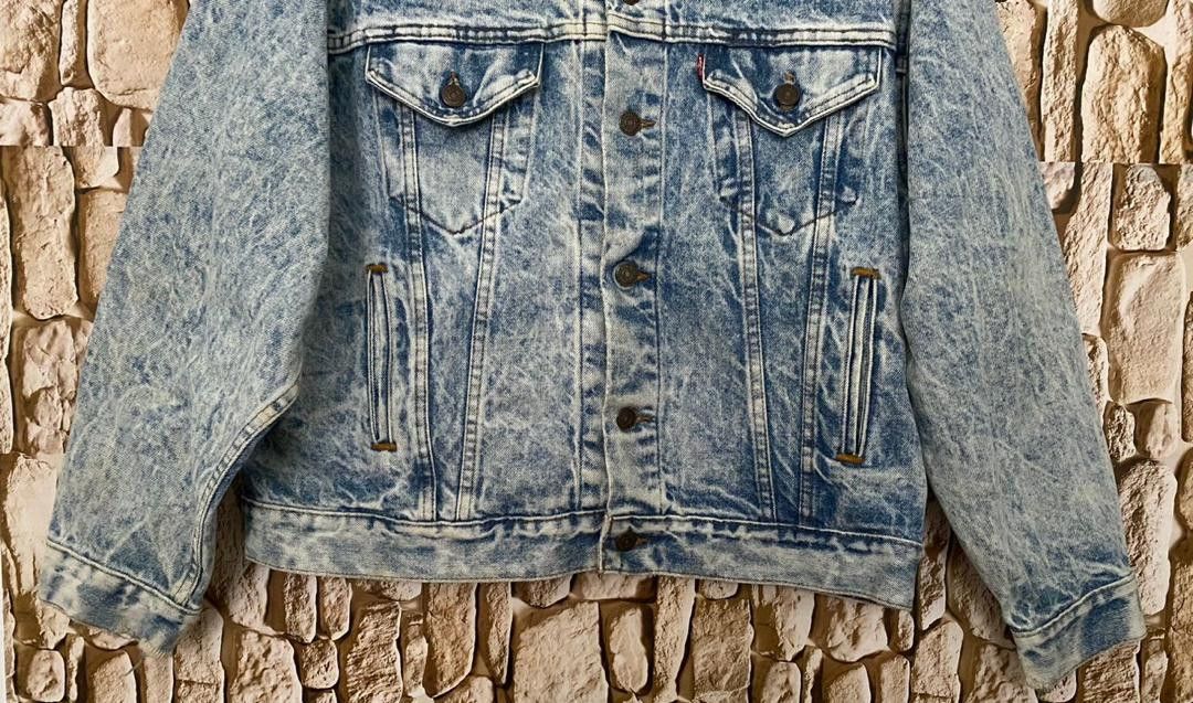 Levi's Vintage Clothing Vintage 80’s Levi’s Clothing Acid Wash Trucker Denim Jacket Size US L / EU 52-54 / 3 - 4 Thumbnail
