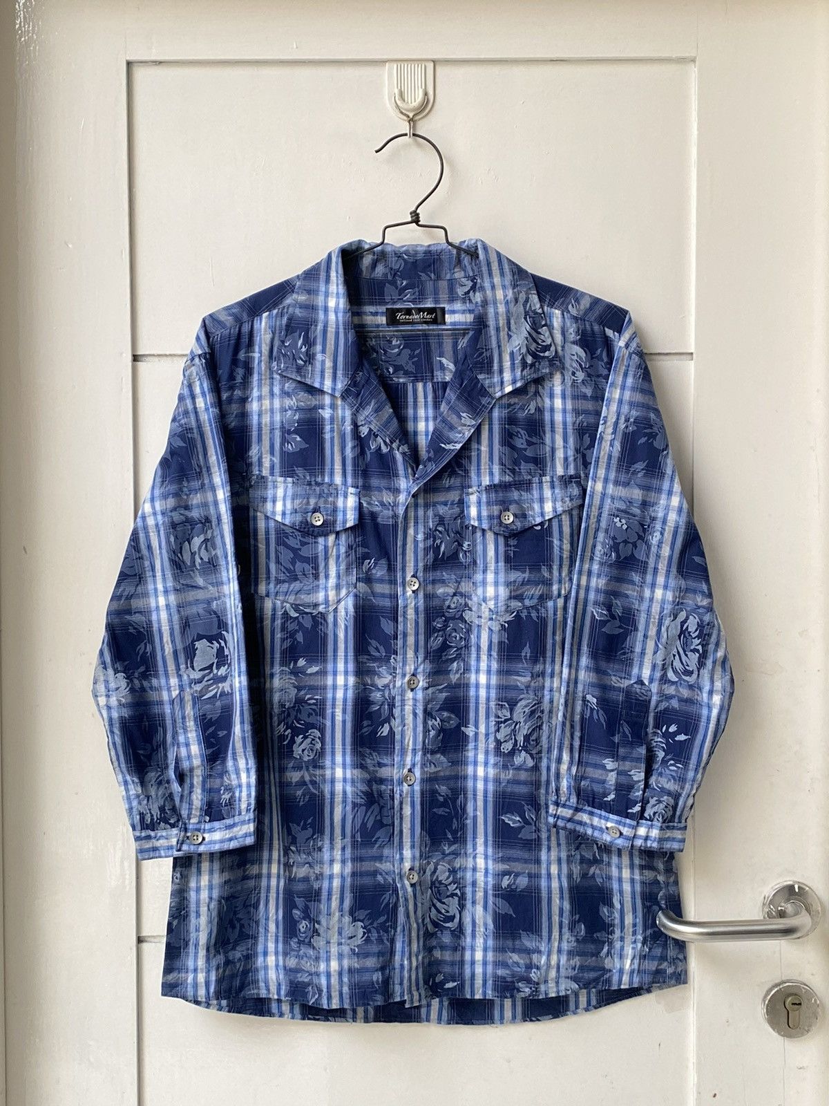 Tornado Mart TORNADO MART Flower Tartan Motive Shirt Size US S / EU 44-46 / 1 - 11 Thumbnail