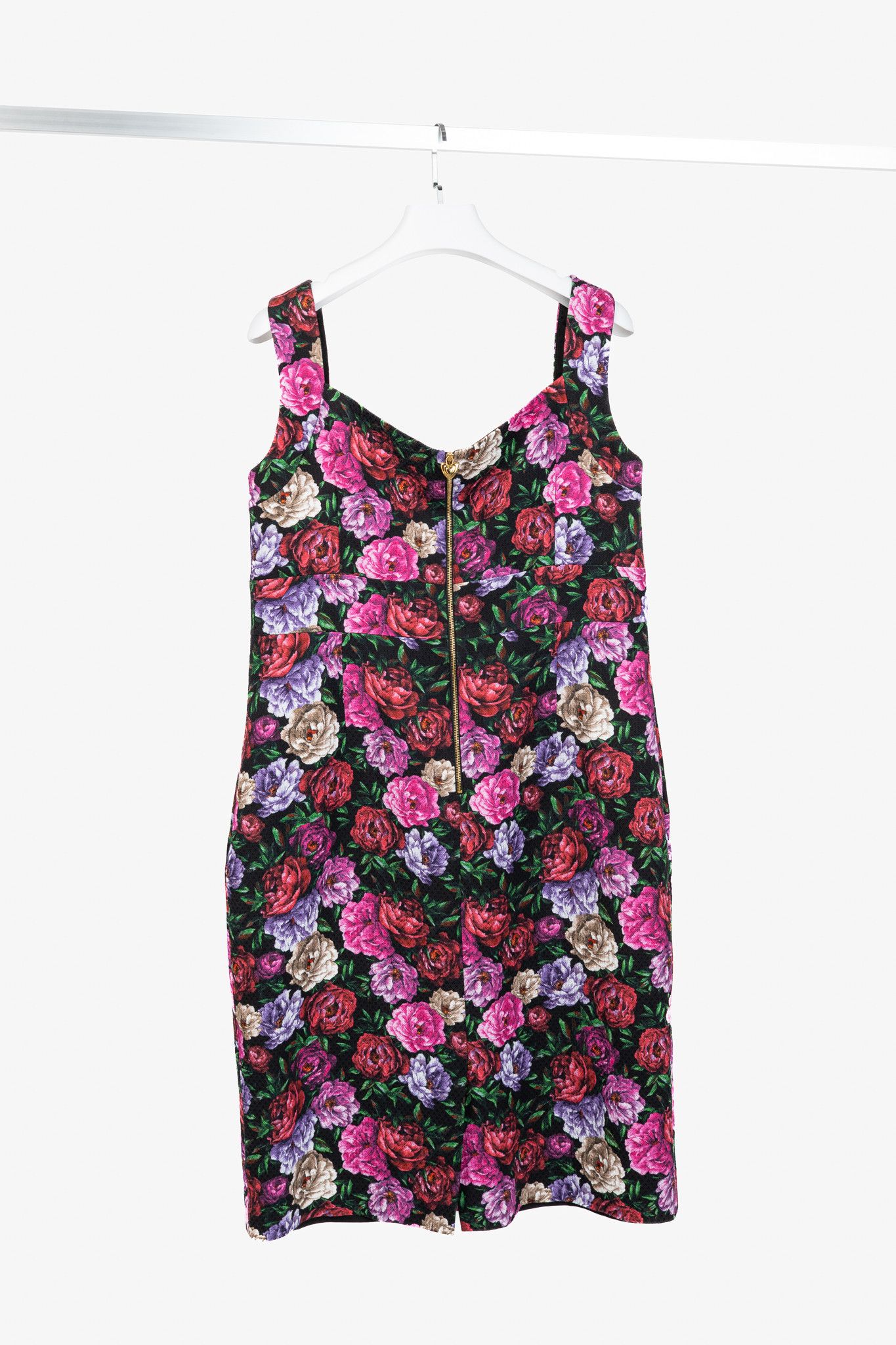 Escada Escada Dinavia Fantasy Cotton Floral Sleeveless Dress Size XL / US 12-14 / IT 48-50 - 2 Thumbnail