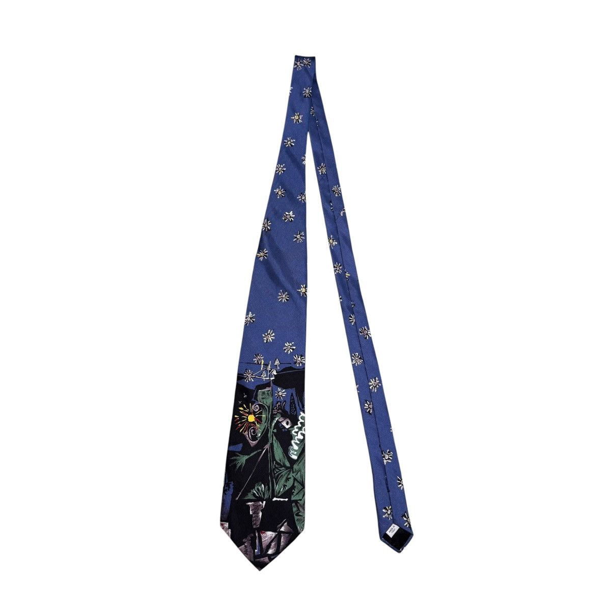 Vintage Picasso Limited Edition Nocturnal Landscape Silk Men’s Tie Size ONE SIZE - 2 Thumbnail