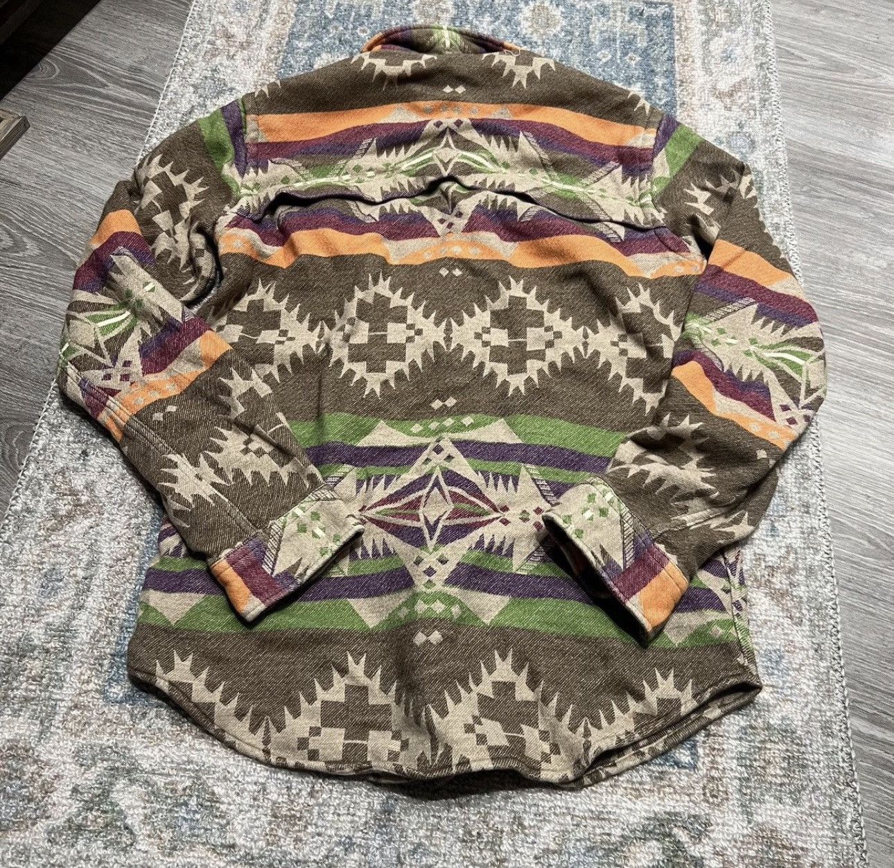 RRL Ralph Lauren Ralph Lauren aztec overshirt western Size US M / EU 48-50 / 2 - 5 Thumbnail