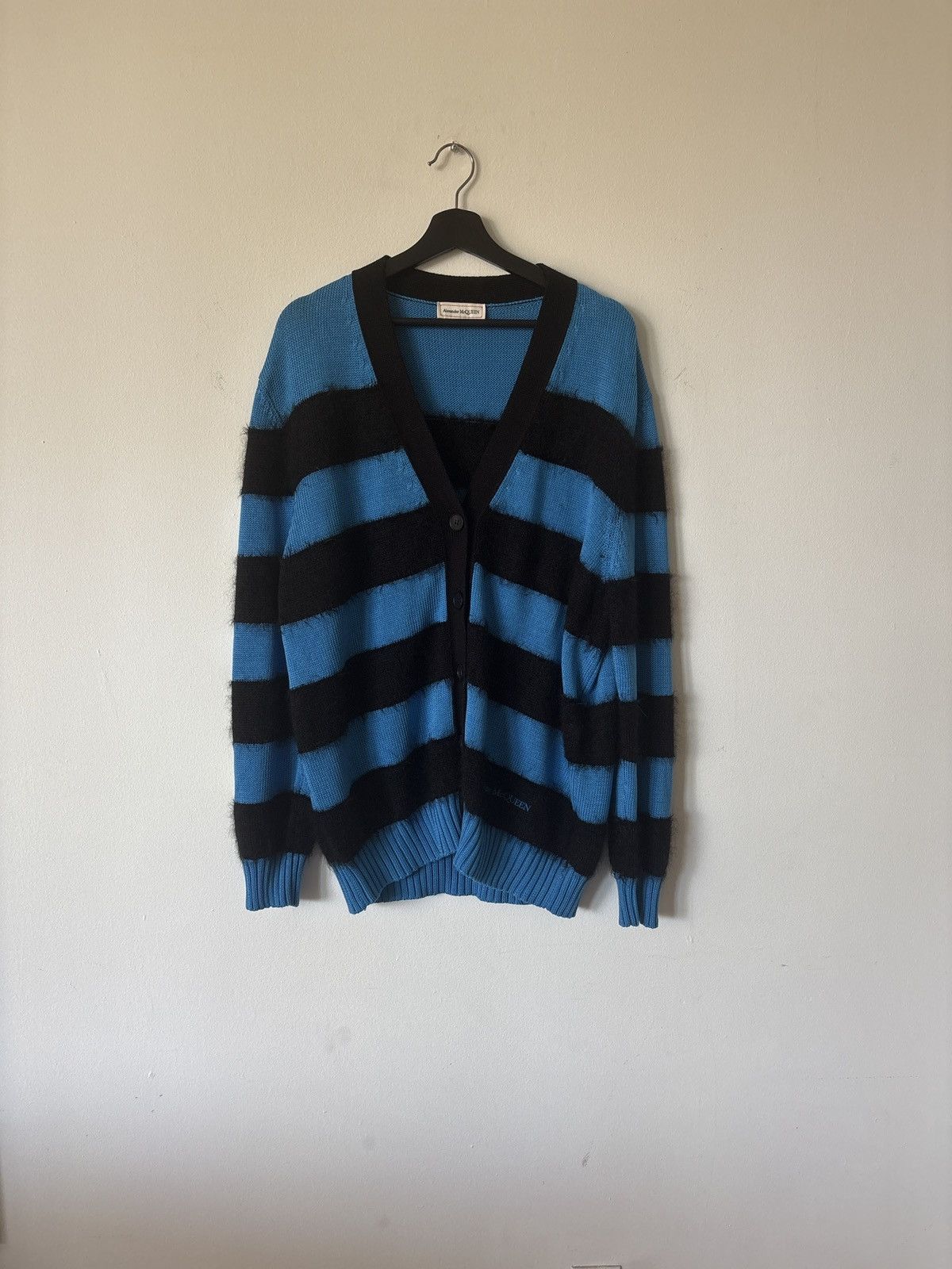 Alexander McQueen Alexander McQueen striped cotton-knit cardigan Size US L / EU 52-54 / 3 - 1 Thumbnail
