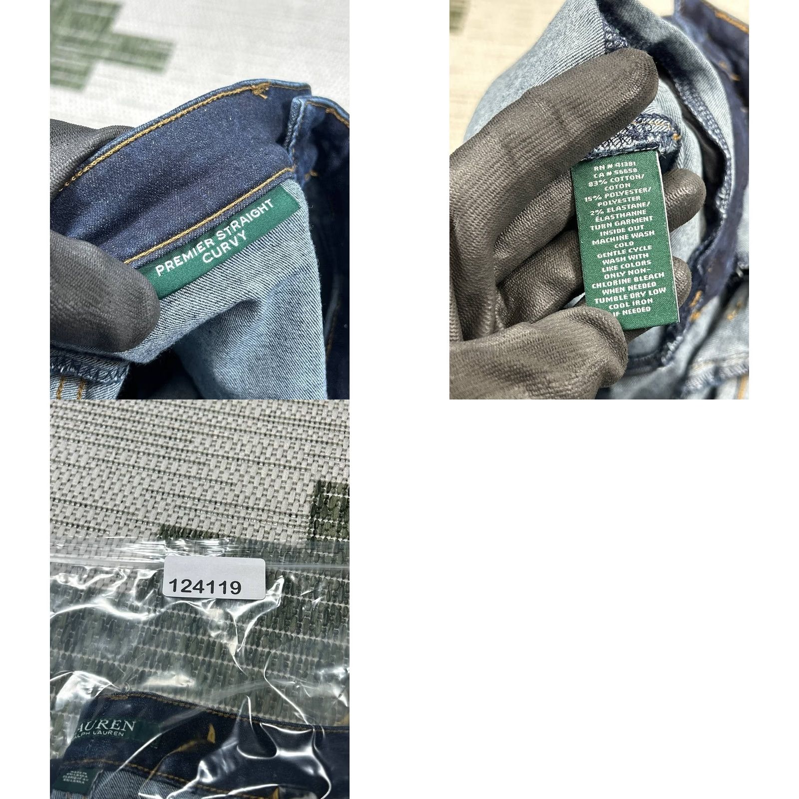 Ralph Lauren Lauren Ralph Jeans Womens 8 Blue Premier Curvy Straight Denim Logo 27x28 Size 30" / US 8 / IT 44 - 8 Thumbnail
