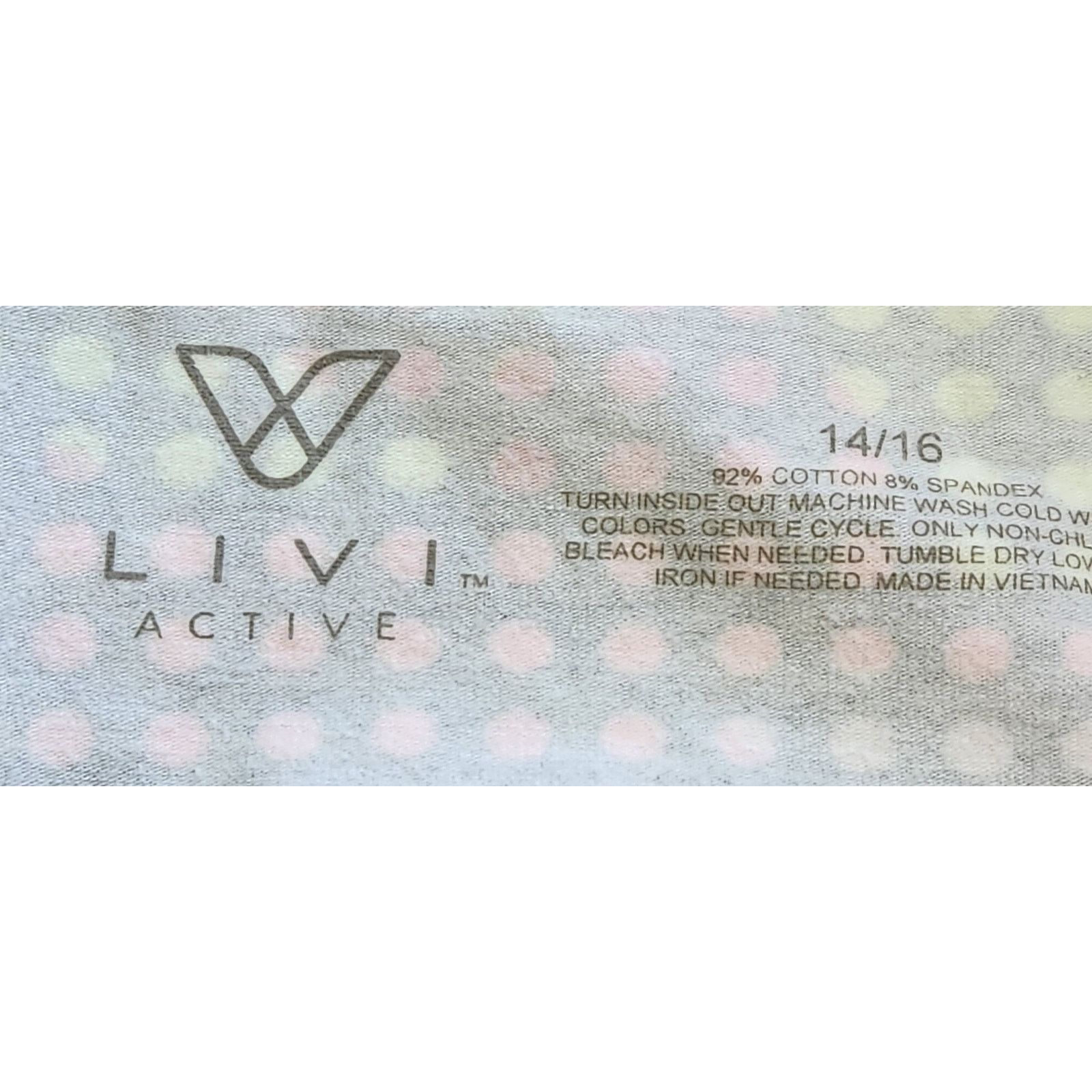 Other Livi Active Purple Green Polka Dot Cropped Yoga Pants 14 16 Size 36" / US 14 / IT 50 - 3 Thumbnail