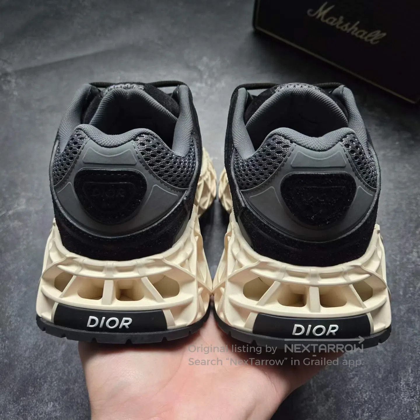 Dior Dior B35 Black Grey White Sneakers| Size US 10 / EU 43 - 3 Thumbnail