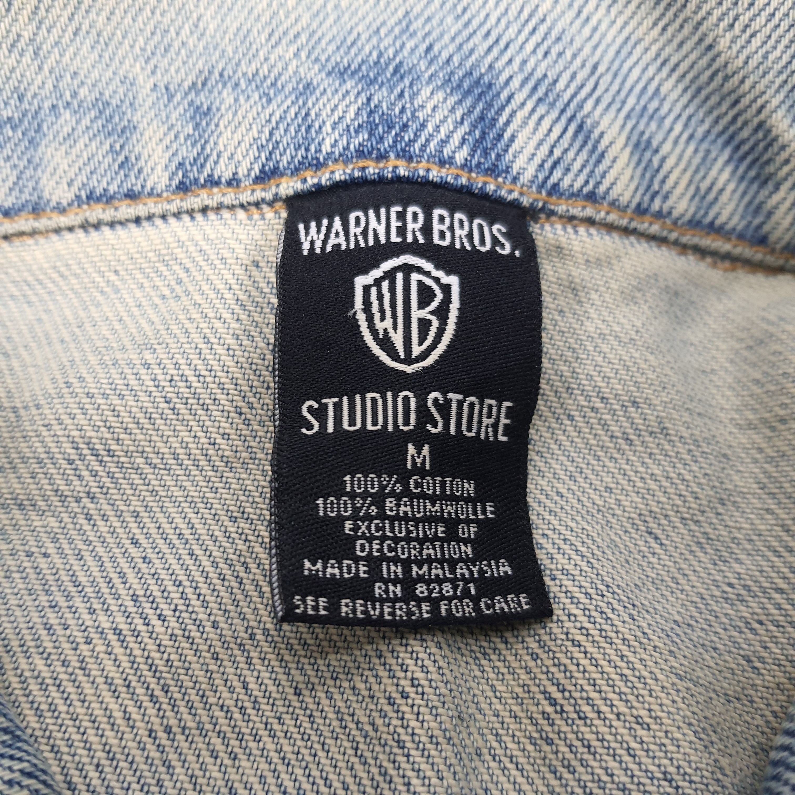 Cartoon Network × Vintage × Warner Bros Vintage Warner Bros. Studio Embroidery Jeans Jacket Size US L / EU 52-54 / 3 - 5 Thumbnail