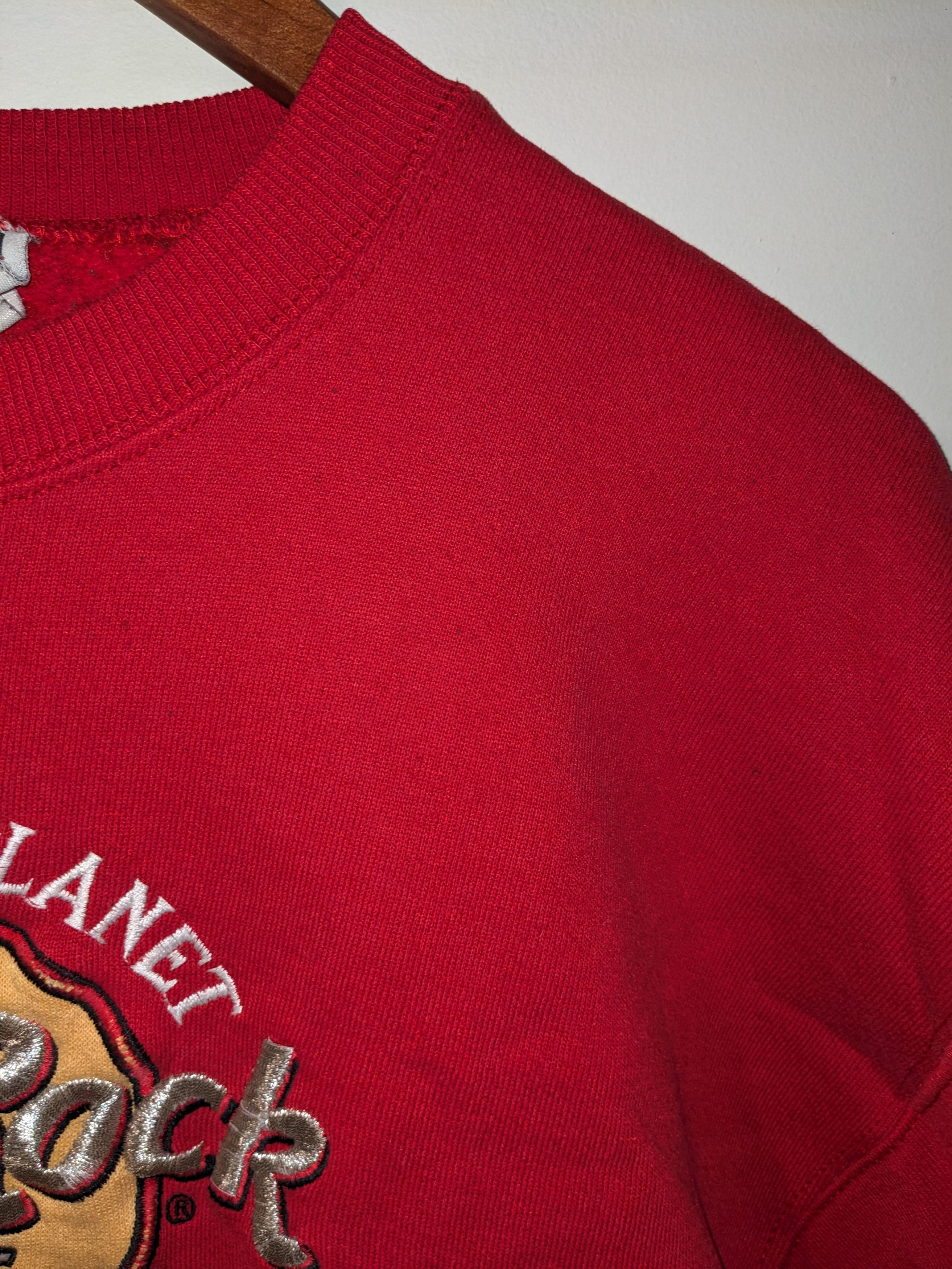 Hard Rock Cafe × Vintage Vintage 90s Hard Rock Cafe Chicago Red Medium Sweatshirt Size US M / EU 48-50 / 2 - 8 Thumbnail