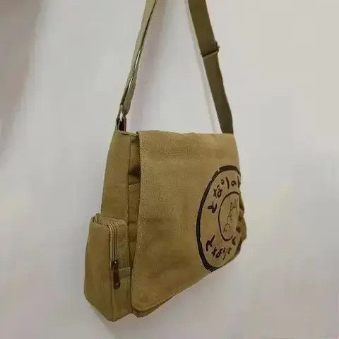 Individualized Shirts Cartoon Totoro Canvas Messenger Bag Size ONE SIZE - 3 Thumbnail