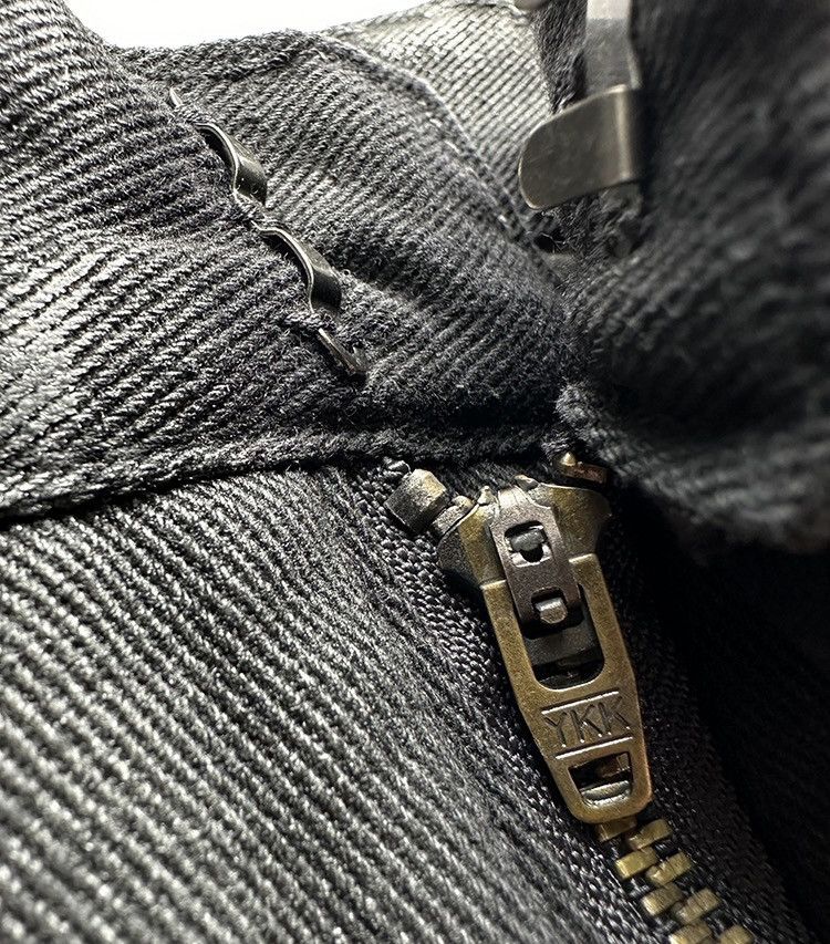 Japanese Brand × Vintage Avant garde reverse front washed waxed baggy jeans pants Size US 28 / EU 44 - 10 Thumbnail
