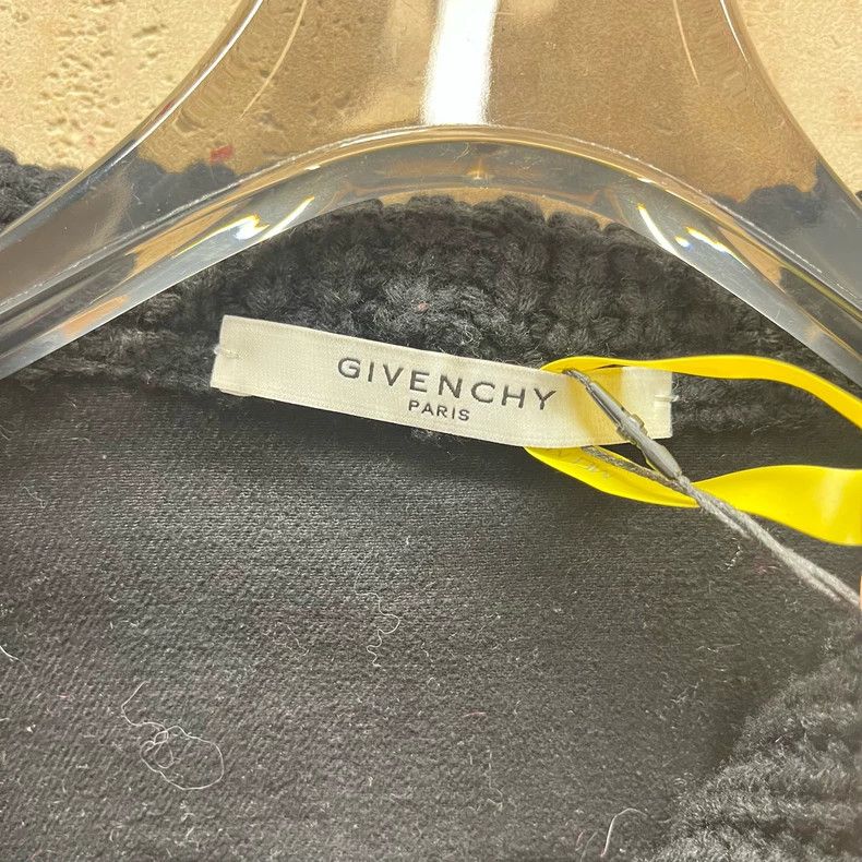 Givenchy Givenchy Size38 Black Knitted Patchwork Jacket (38 Size / 9 Size US M / EU 48-50 / 2 - 3 Thumbnail