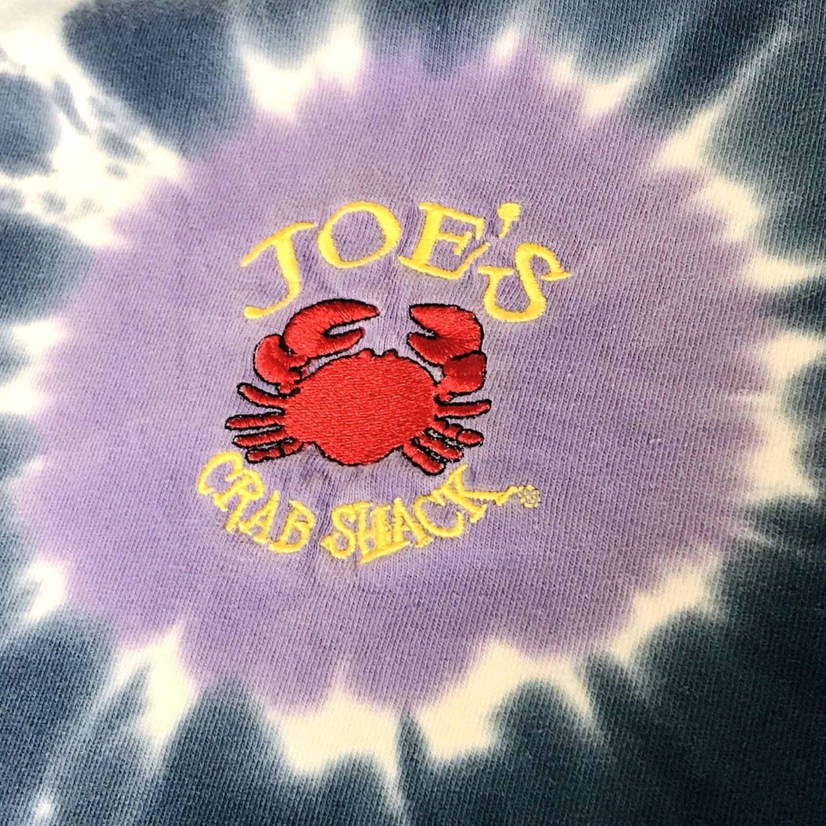 Vintage VINTAGE Joe’S Stuff Shirt 2XL VTG Men Women Blue Crab Shack Embroidered Tie Dye Size XXL / US 16-18 / IT 52-54 - 4 Thumbnail