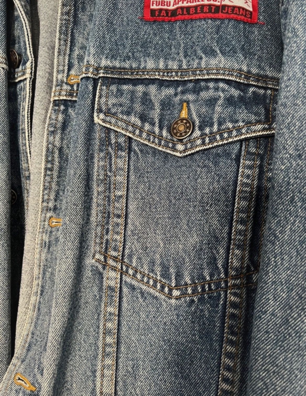Fubu Vintage FUBU x Fat Albert Jeans jacket Size US XXL / EU 58 / 5 - 6 Thumbnail