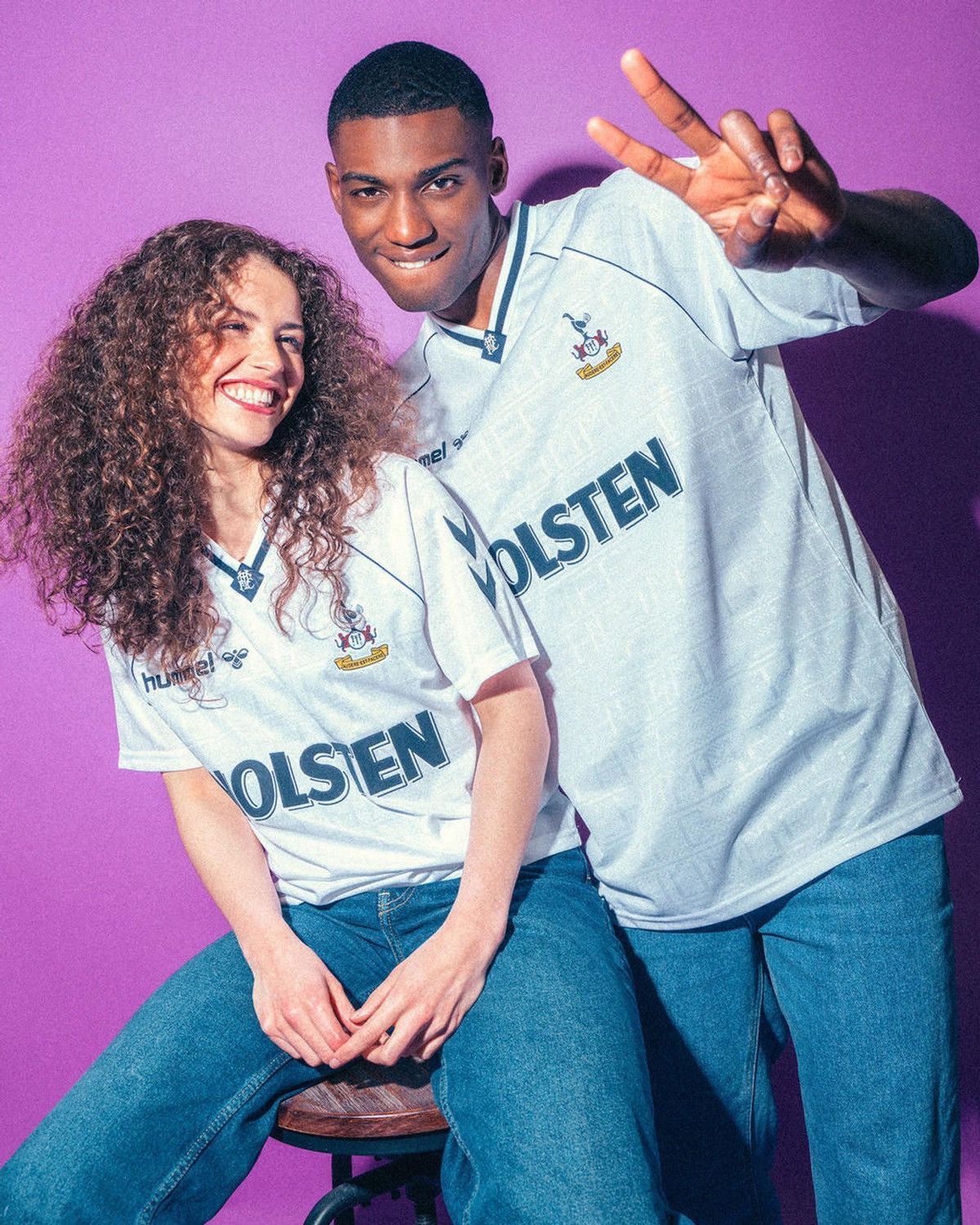Hummel × Vintage 1990 1991 Tottenham Hotspur Home Retro Replica Soccer Jersey Size US M / EU 48-50 / 2 - 2 Thumbnail