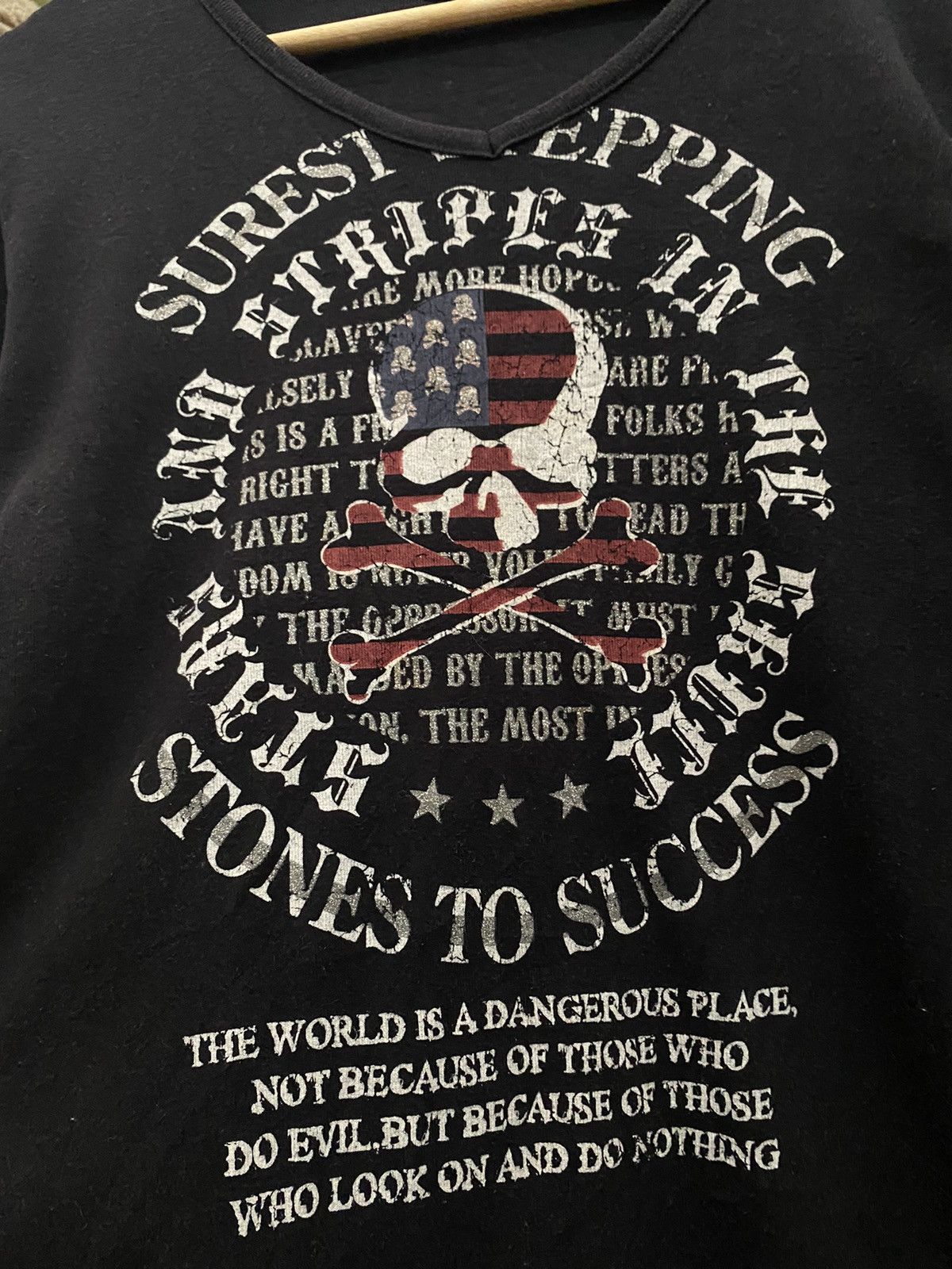 If Six Was Nine Japan BEAUMERE Old Glory Punk Styled Skull Longsleeve Size US L / EU 52-54 / 3 - 2 Thumbnail