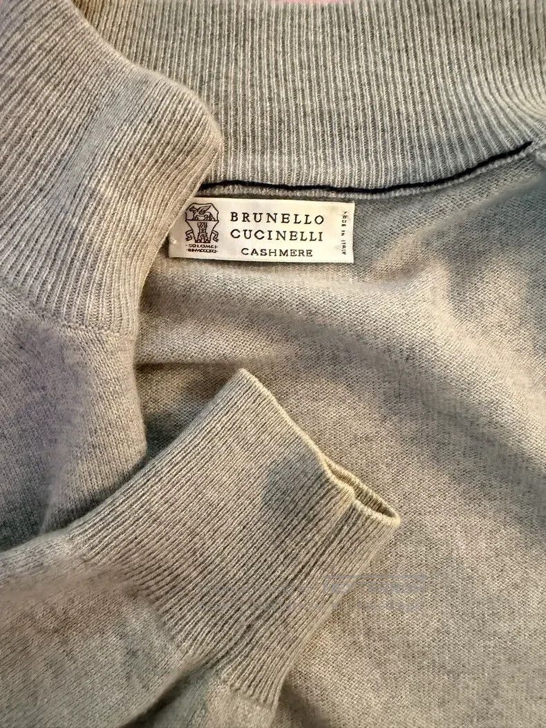 Brunello Cucinelli Brunello Cucinelli Pure Cashmere Half-Zip Cardigan Size US S / EU 44-46 / 1 - 4 Thumbnail