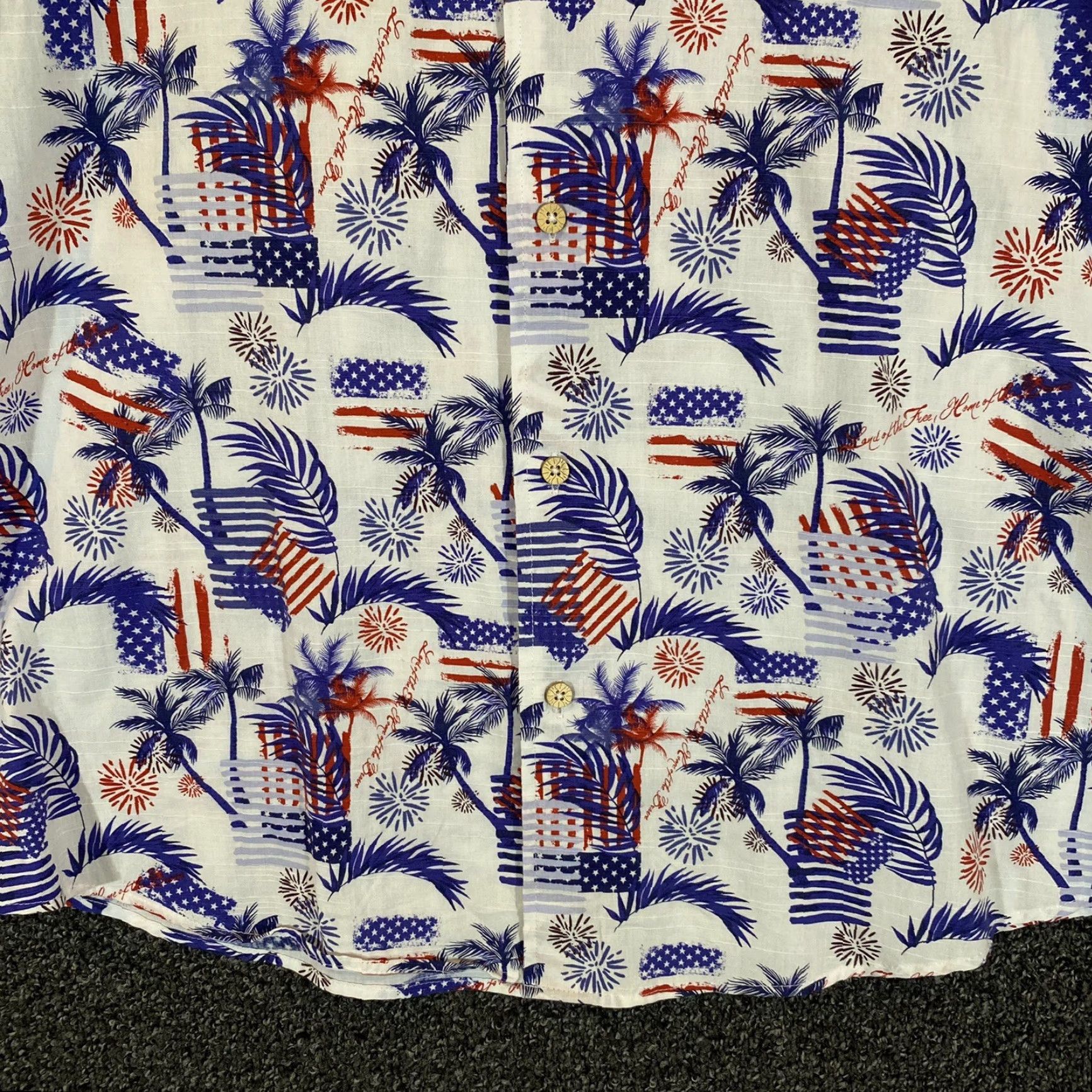 Vintage VINTAGE Tricots St Raphael Shirt Mens Large Blue Red Button-Down Men USA July 4th Size US L / EU 52-54 / 3 - 4 Thumbnail