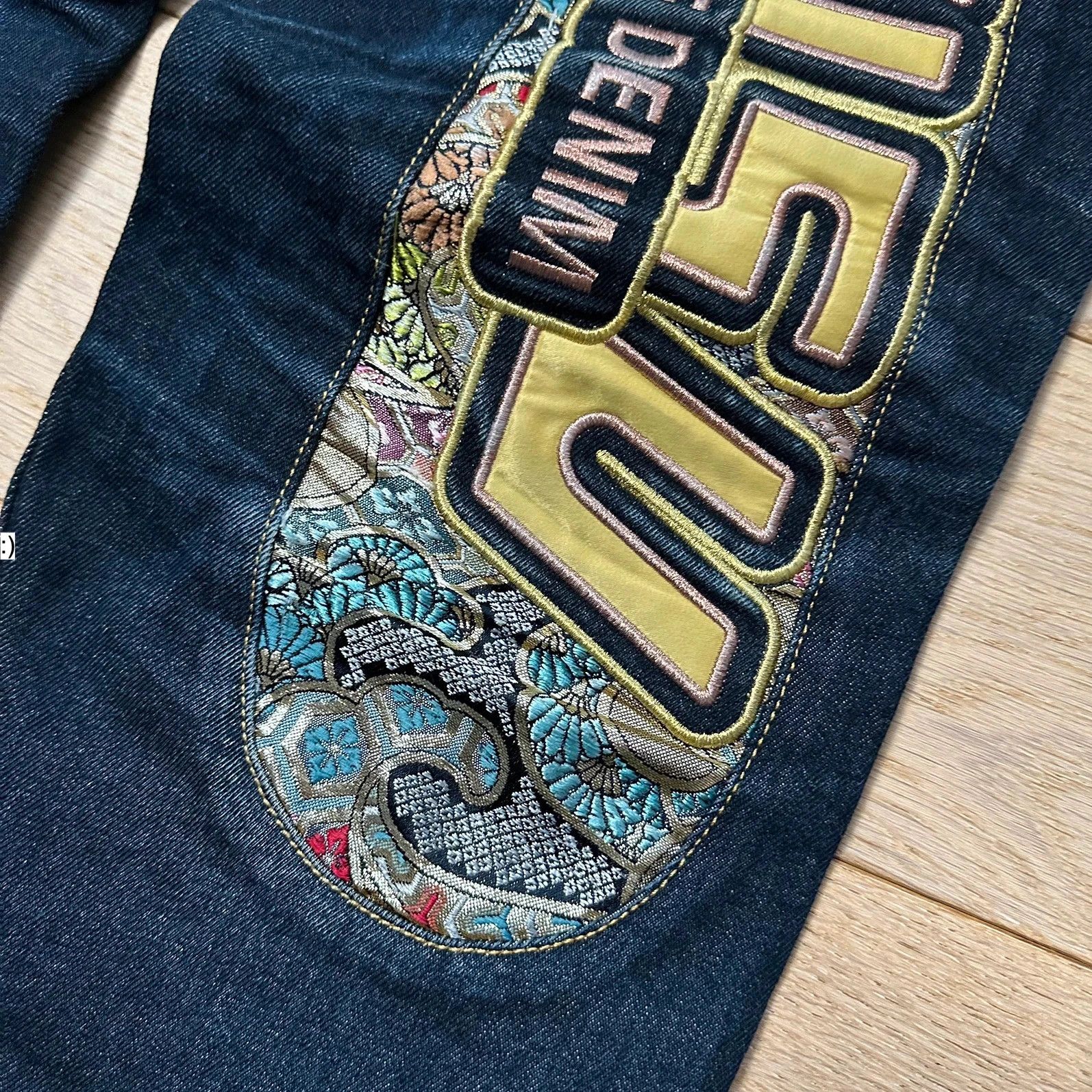 Evisu Jeans Baggy Evisu Daicock Embroidery Lot 2008 Multicolor Size US 34 / EU 50 - 3 Thumbnail