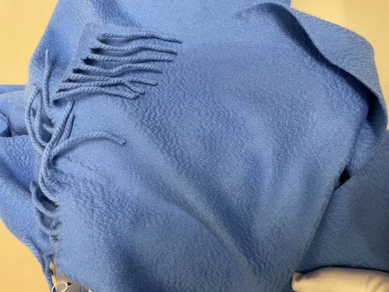 Loro Piana LORO PIANA Blue cashmere scarf Size ONE SIZE - 4 Thumbnail
