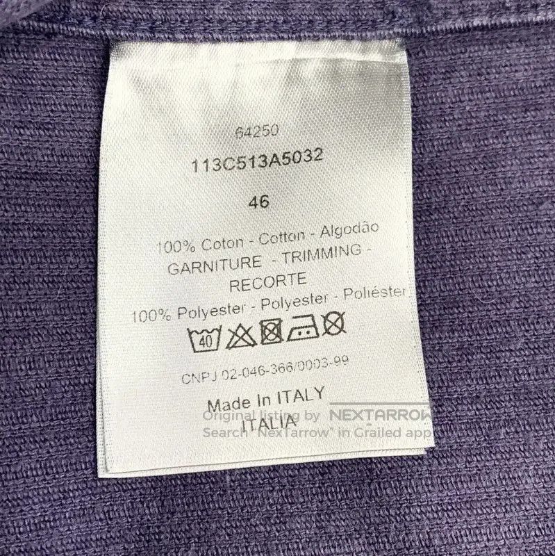 Dior Dior Purple Cotton Men's Outer Jacket . Size US S / EU 44-46 / 1 - 8 Thumbnail