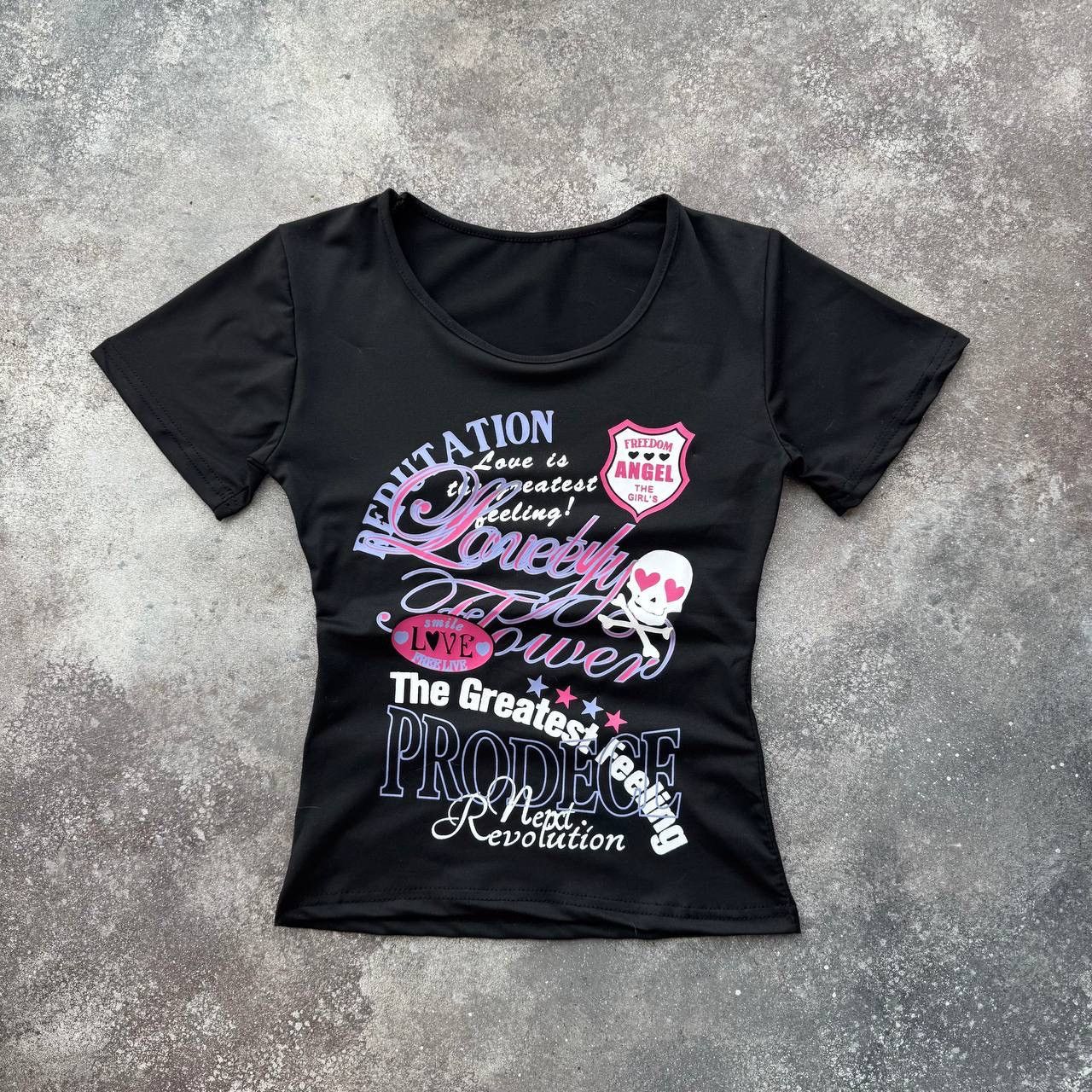 Japanese Brand × Vintage Super Y2K Emo Vibe Goth T-shirt Size M / US 6-8 / IT 42-44 - 1 Thumbnail