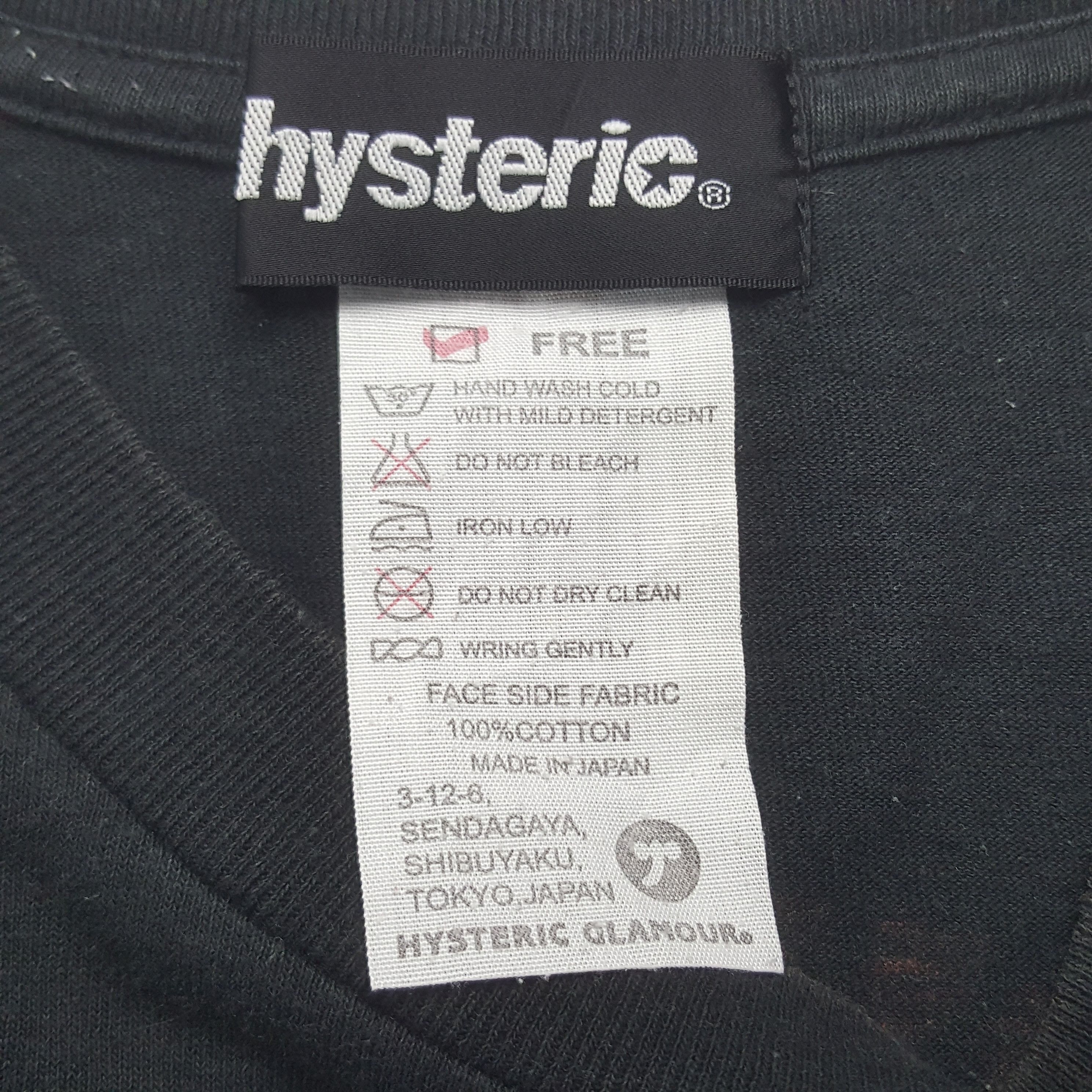 Hysteric Glamour Vintage Hysteric Glamour Japanese Brand Tshirt RR4 Size US S / EU 44-46 / 1 - 5 Thumbnail