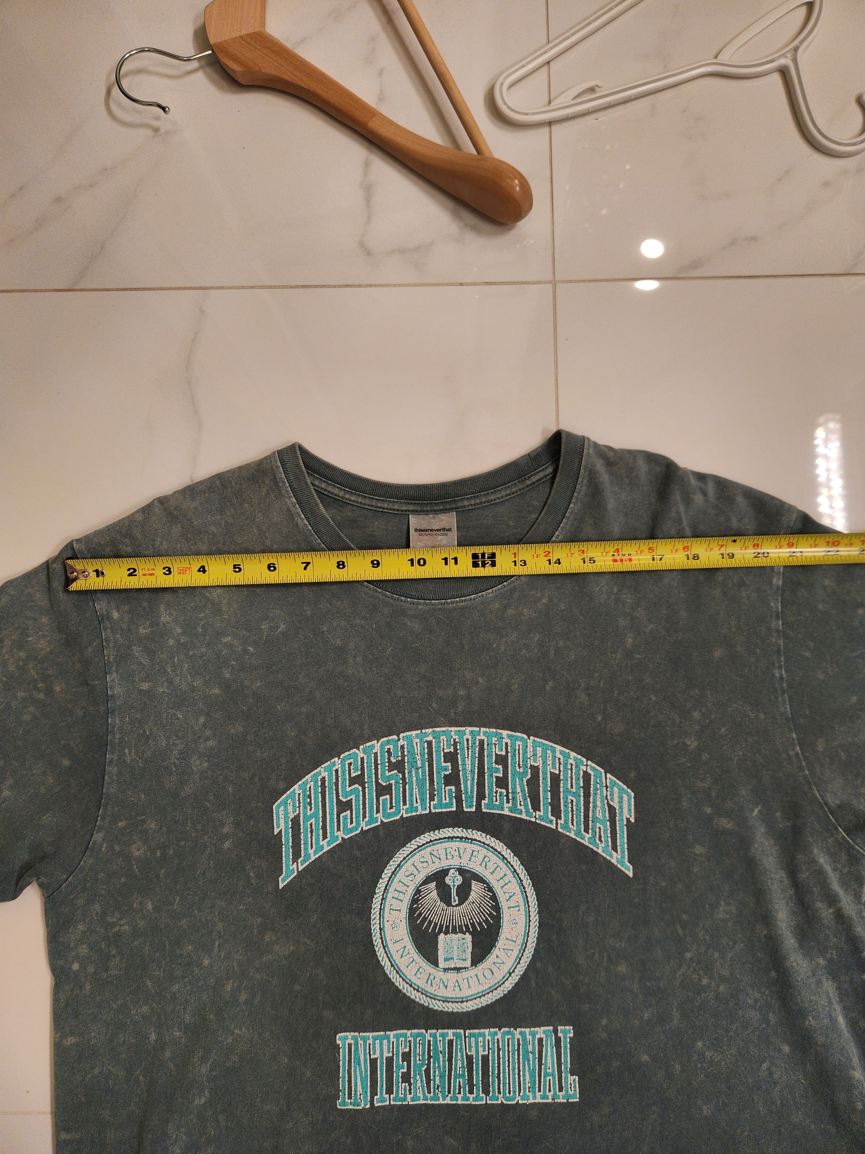 thisisneverthat Green Collegiate Acid Wash Tee Size US L / EU 52-54 / 3 - 6 Thumbnail