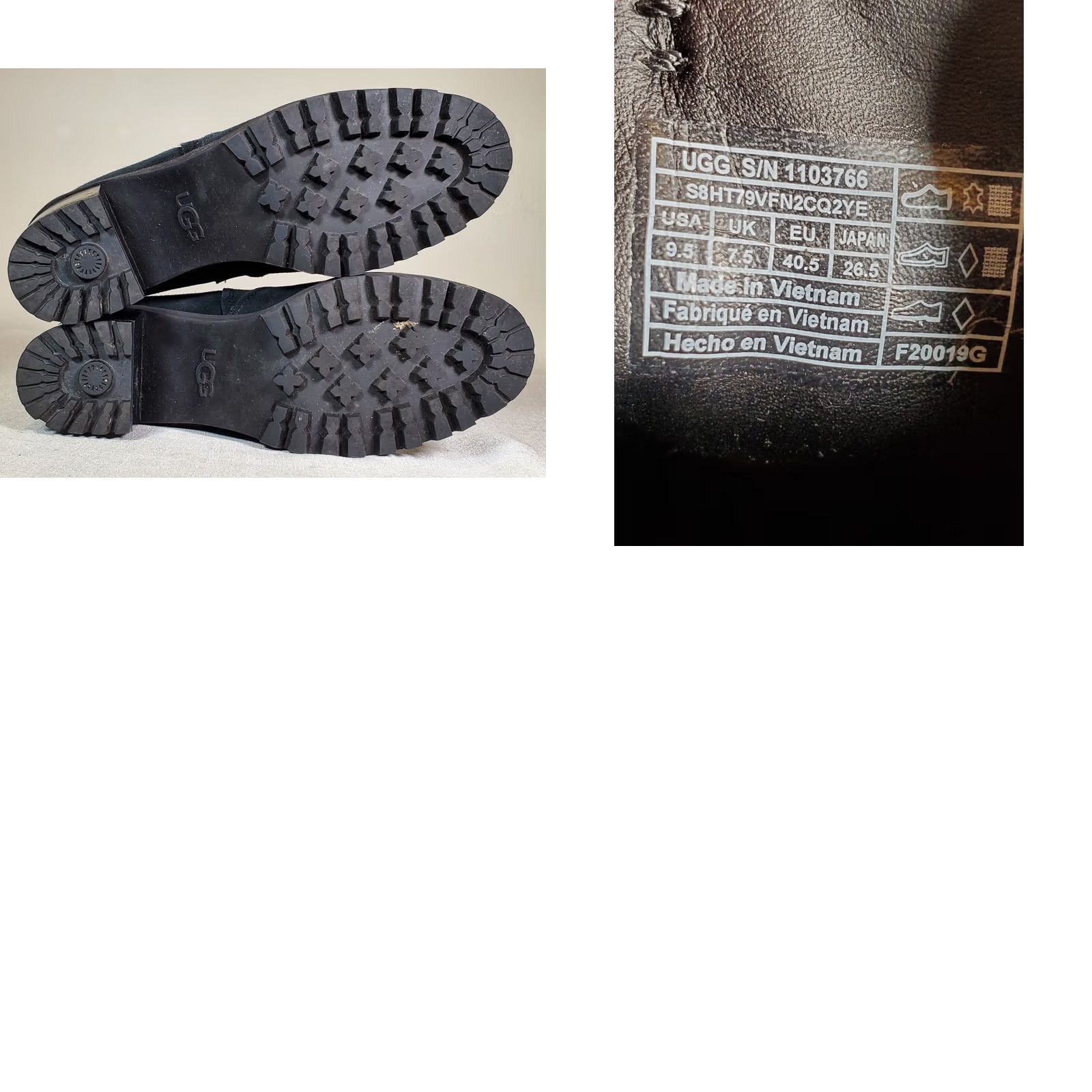 Ugg UGG Hazel Waterproof Suede Boots Chelsea Black Women's US 9.5 High Heel Chunky Shaft Ankle Boots Block Heel Chelsea Style EU40.5 UK7.5 Shoes Womens Size US 10 / IT 40 - 9 Thumbnail