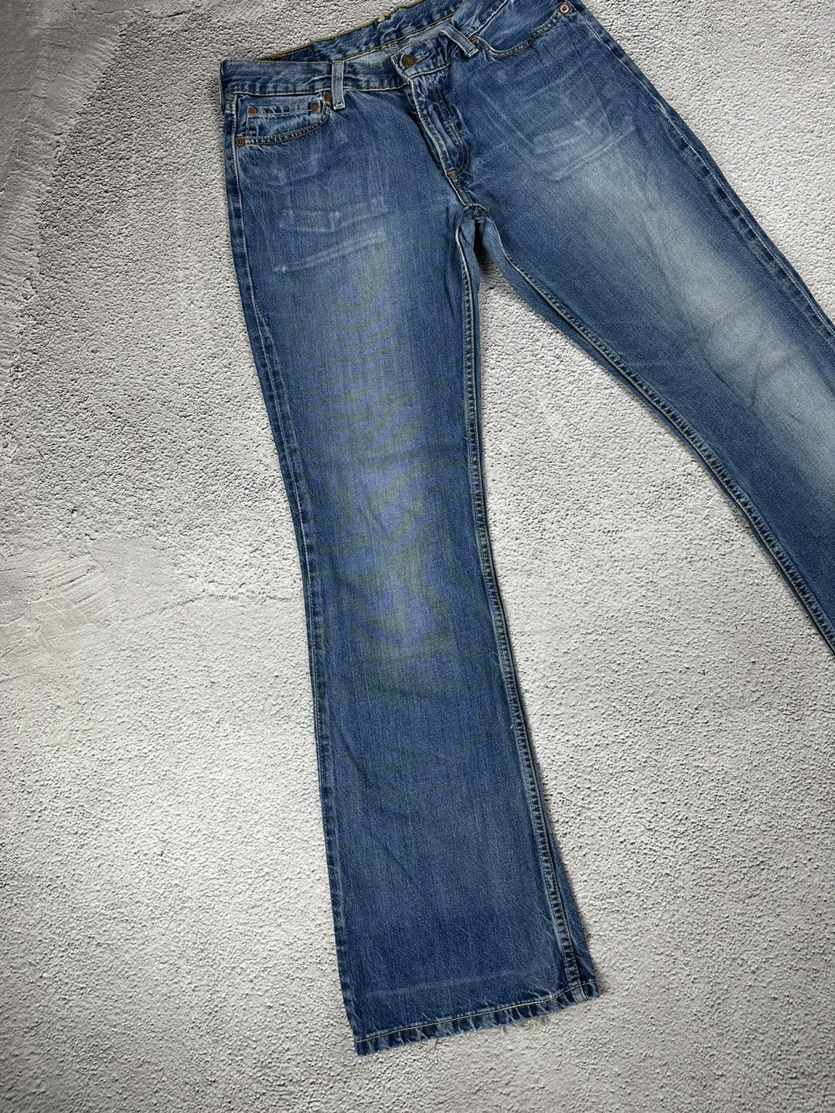 Levi's Vintage Clothing Vintage Levi’s 529 03 Baggy Bootcut Washed Denim Blue Jeans Size 32" / US 10 / IT 46 - 9 Thumbnail