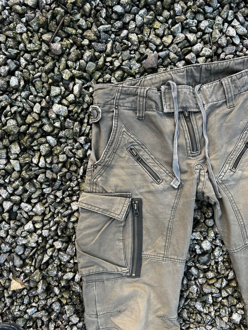 PPFM Japanese Brand PPFM Sunfaded Distress Cargo Pants Size US 34 / EU 50 - 3 Thumbnail