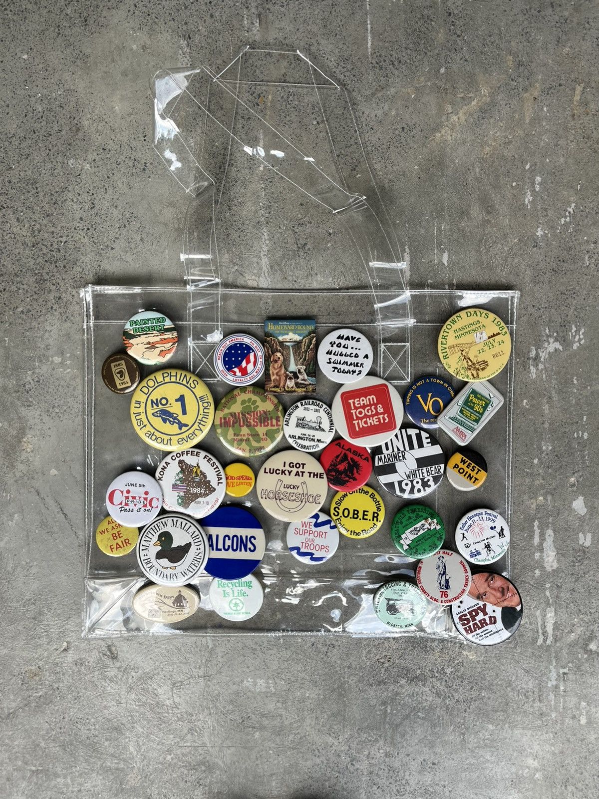 Other 1 of 1 unknown archive x permission only pin tote bag Size ONE SIZE - 1 Thumbnail