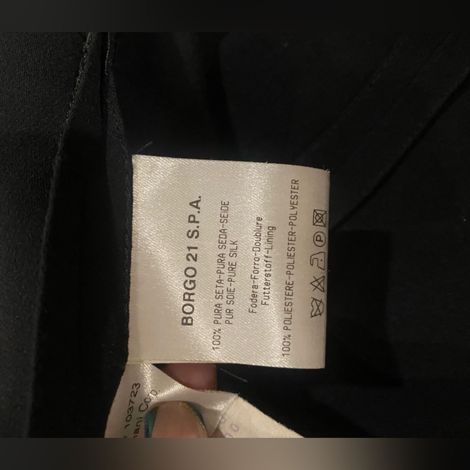 Giorgio Armani Vintage Giorgio Armani Silk MIDI High Low Black Dress 40 Size S / US 4 / IT 40 - 6 Thumbnail