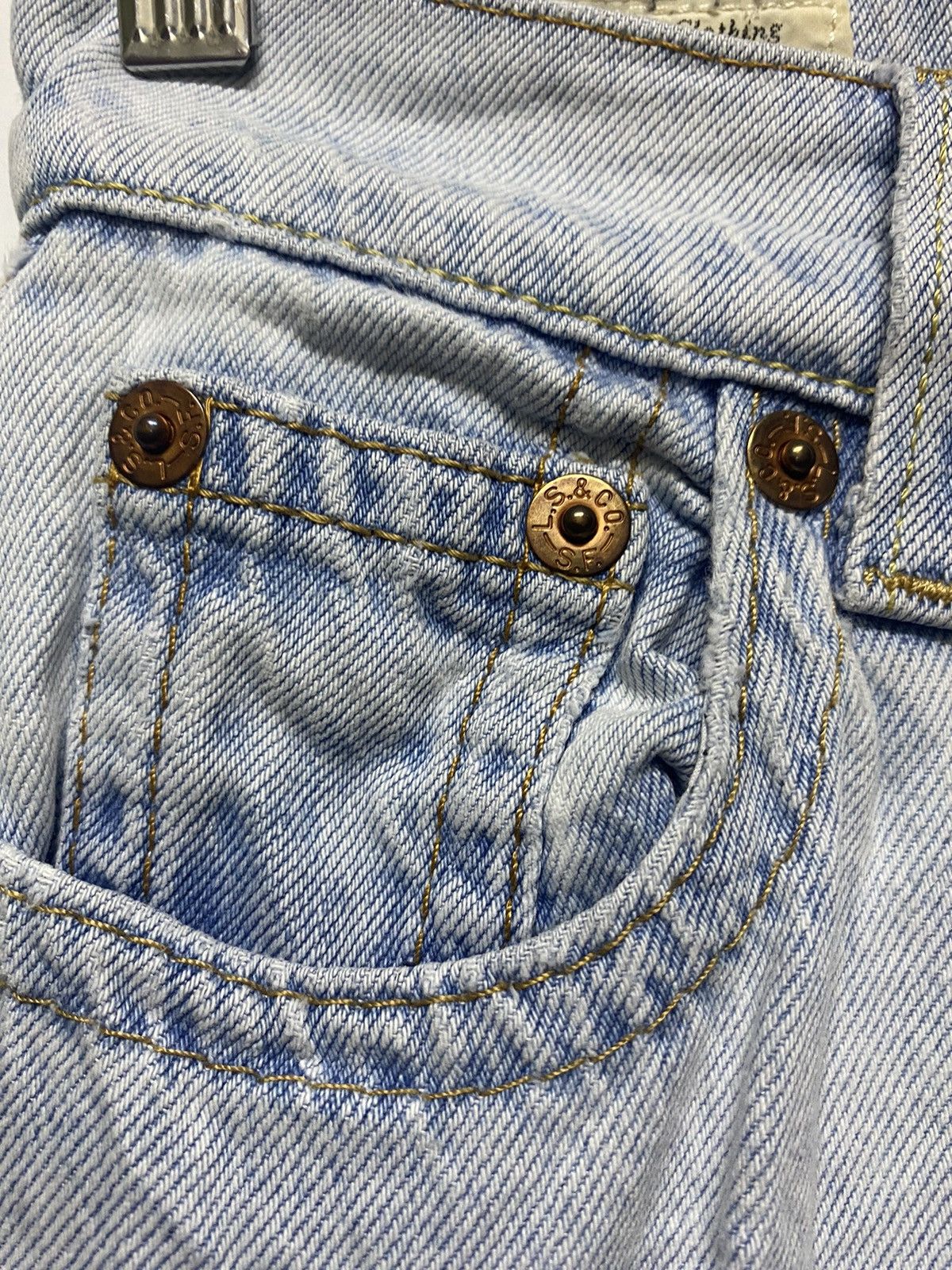 Levi's Levis Premium Jeans Distressed Denim Balloon Leg Big E Pants Size 26" / US 2 / IT 38 - 14 Thumbnail