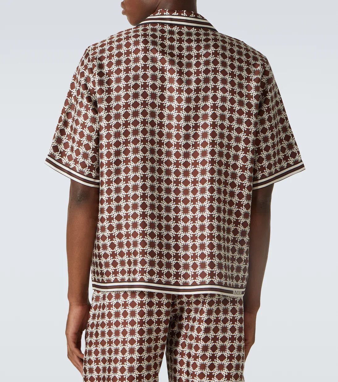 Amiri o1h1sh10525 M.A Quad Bowling Shirt in Brown Size US XXL / EU 58 / 5 - 4 Thumbnail