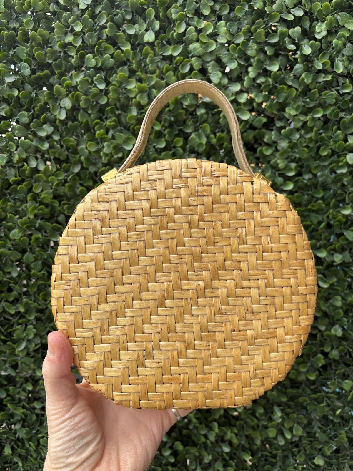 Lancel Vintage summer rattan handbag from the french house Lancel Size ONE SIZE - 5 Thumbnail