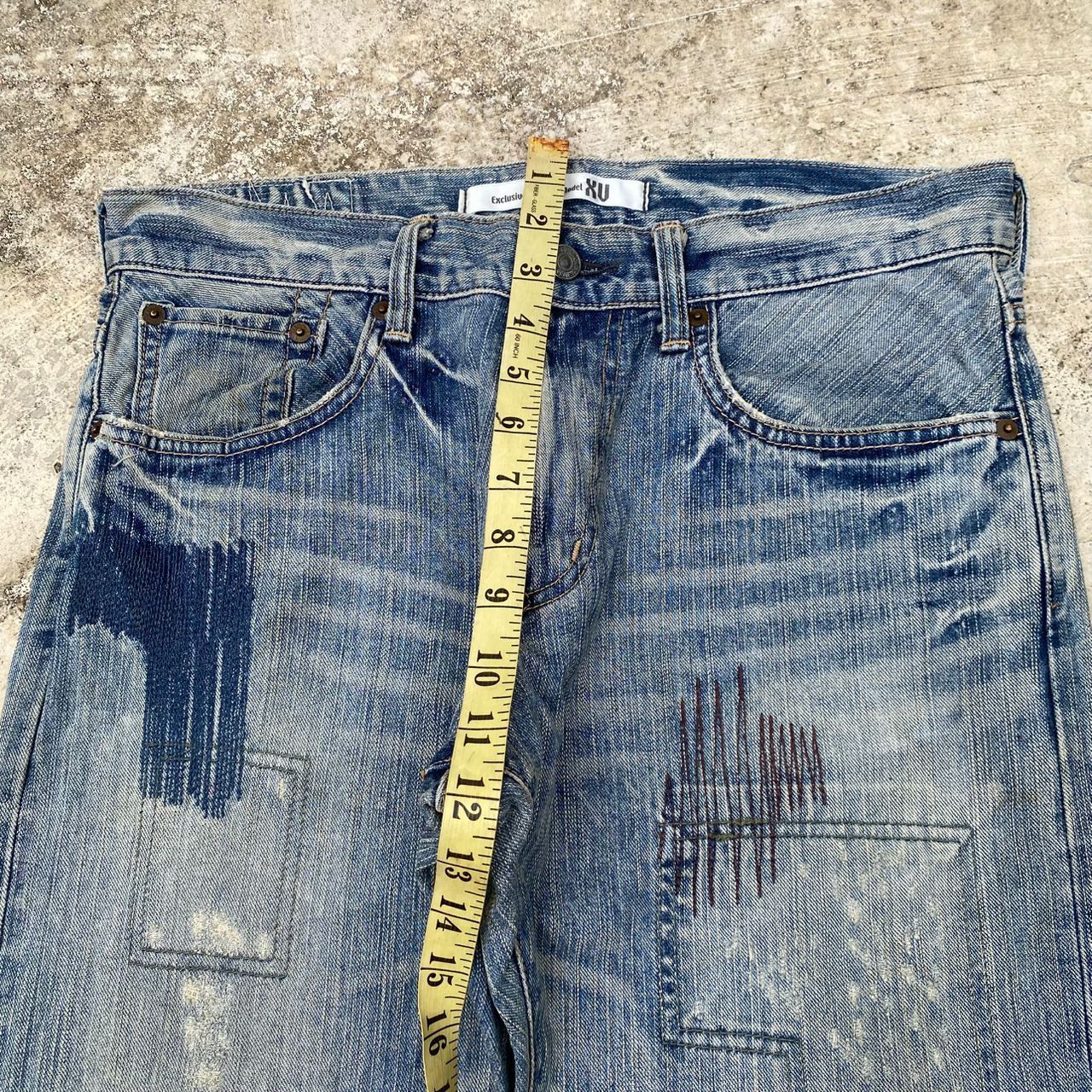 Edwin Vintage Exclusive Model XU Edwin Patchwork Denim Size US 31 - 4 Thumbnail
