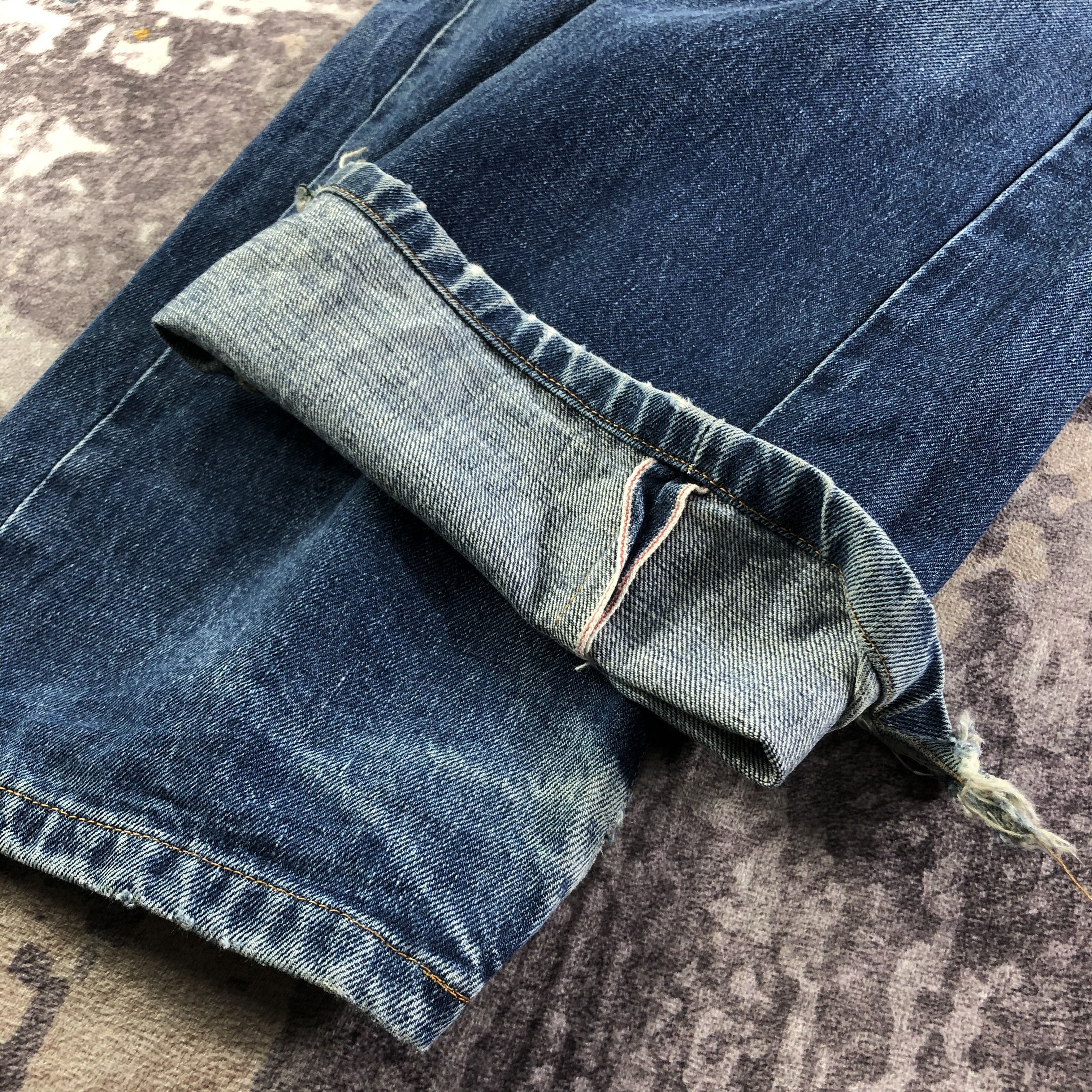 Edwin Vintage Blue Wash Edwin 505 Selvedge Jeans-JM3619 Size US 35 - 8 Thumbnail