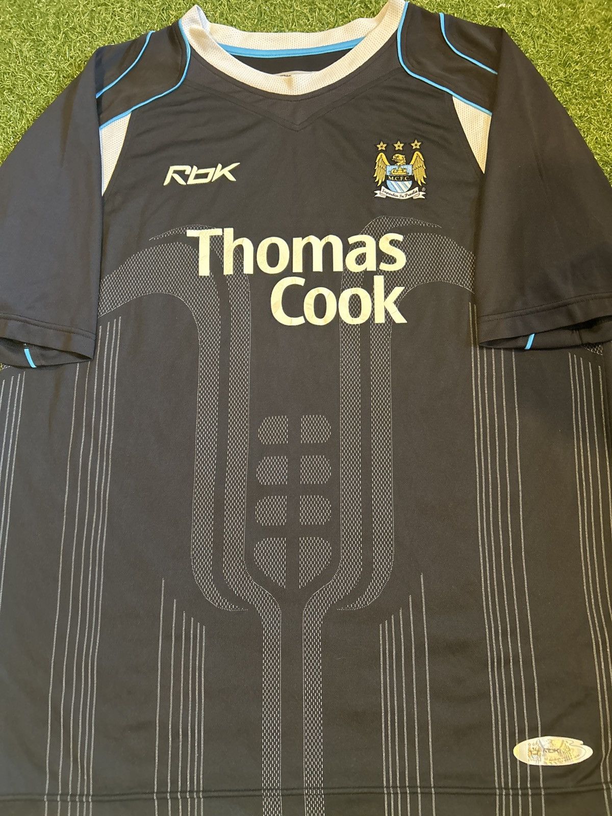 Reebok 06/07 Manchester City Away Shirt Size US L / EU 52-54 / 3 - 1 Thumbnail