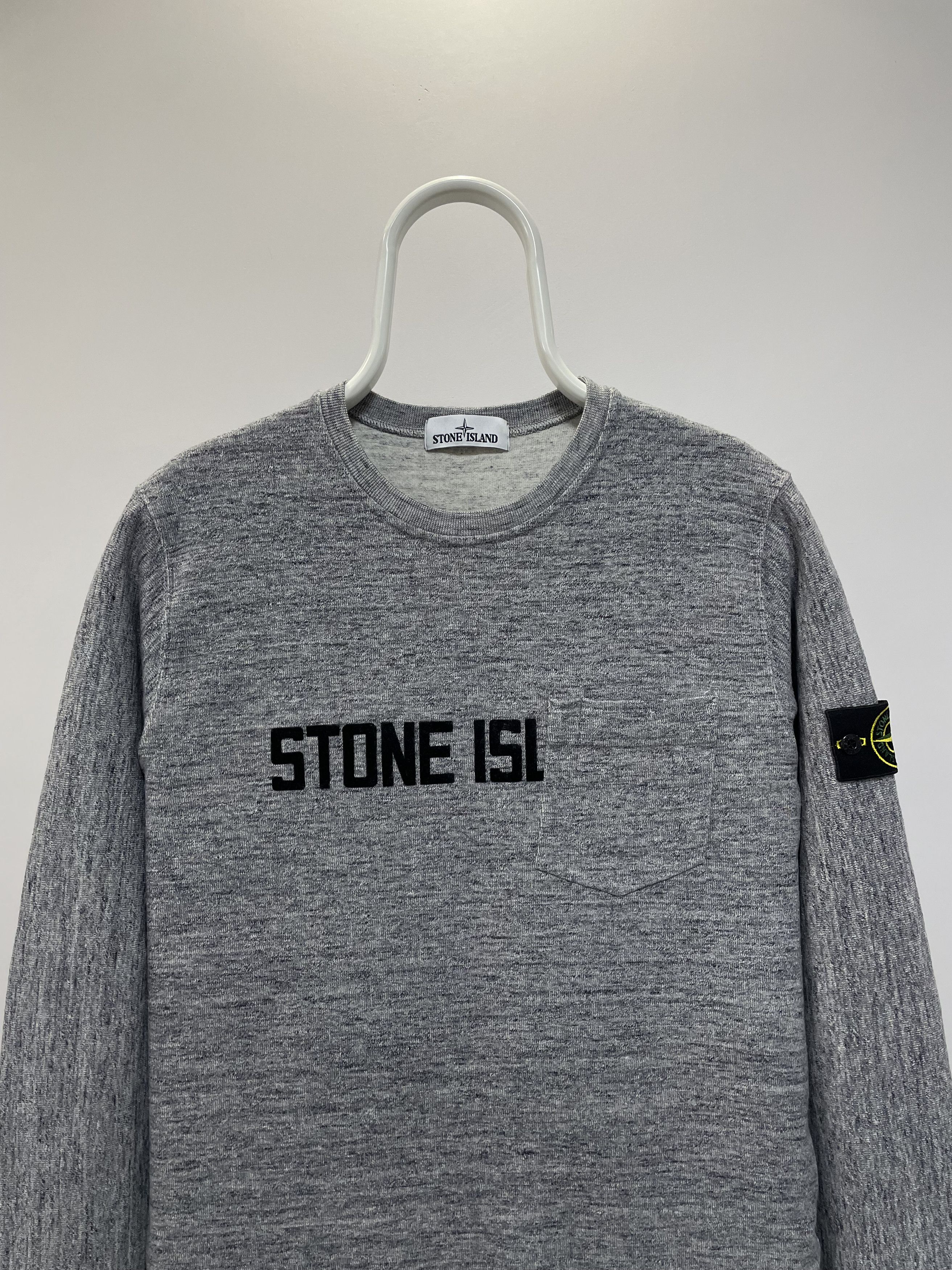 Stone Island STONE ISLAND Sweatshirt Pocket Big Logo Crewneck Sweater Size US L / EU 52-54 / 3 - 5 Thumbnail