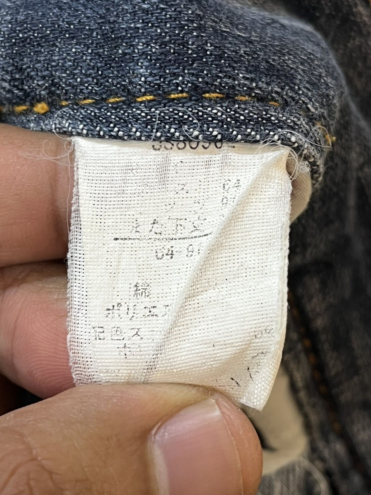 Japanese Brand Vintage Theoria Whiskers Honeycomb Distressed Denim Size US 31 - 11 Thumbnail