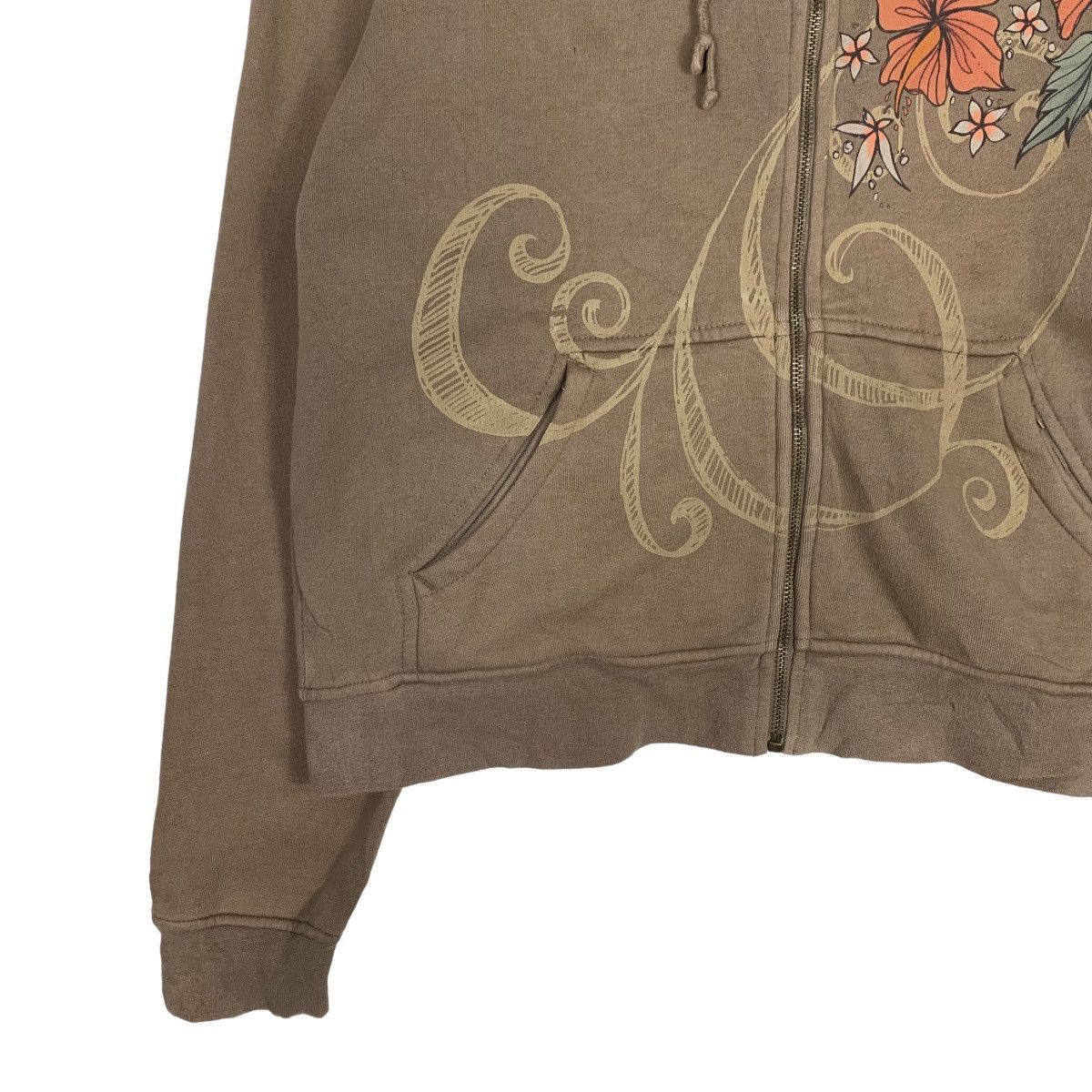 Vintage CRAZY SHIRT Floral Graphic Zipper Hoodies #0828-C37 Size US M / EU 48-50 / 2 - 4 Thumbnail