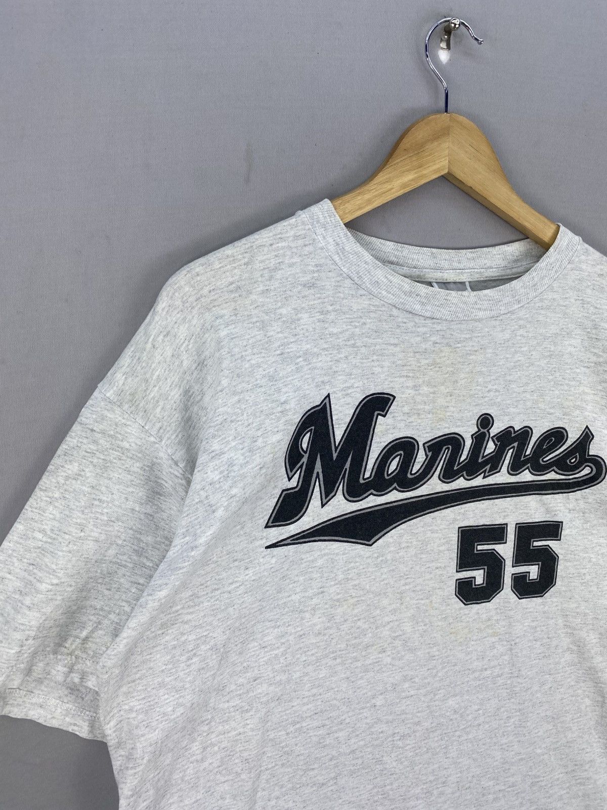 Jerzees Vintage 90’s Jerzees ‘Marines 55’ Graphic Tee Size US M / EU 48-50 / 2 - 2 Thumbnail
