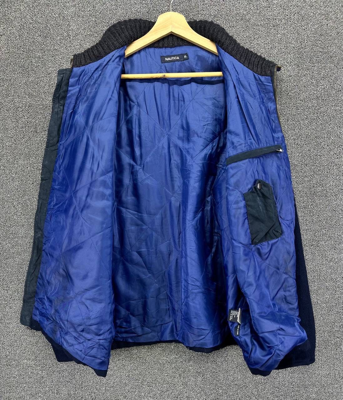 Nautica Vintage Nautica Navy Blue Wool Jacket Size US XL / EU 56 / 4 - 6 Thumbnail